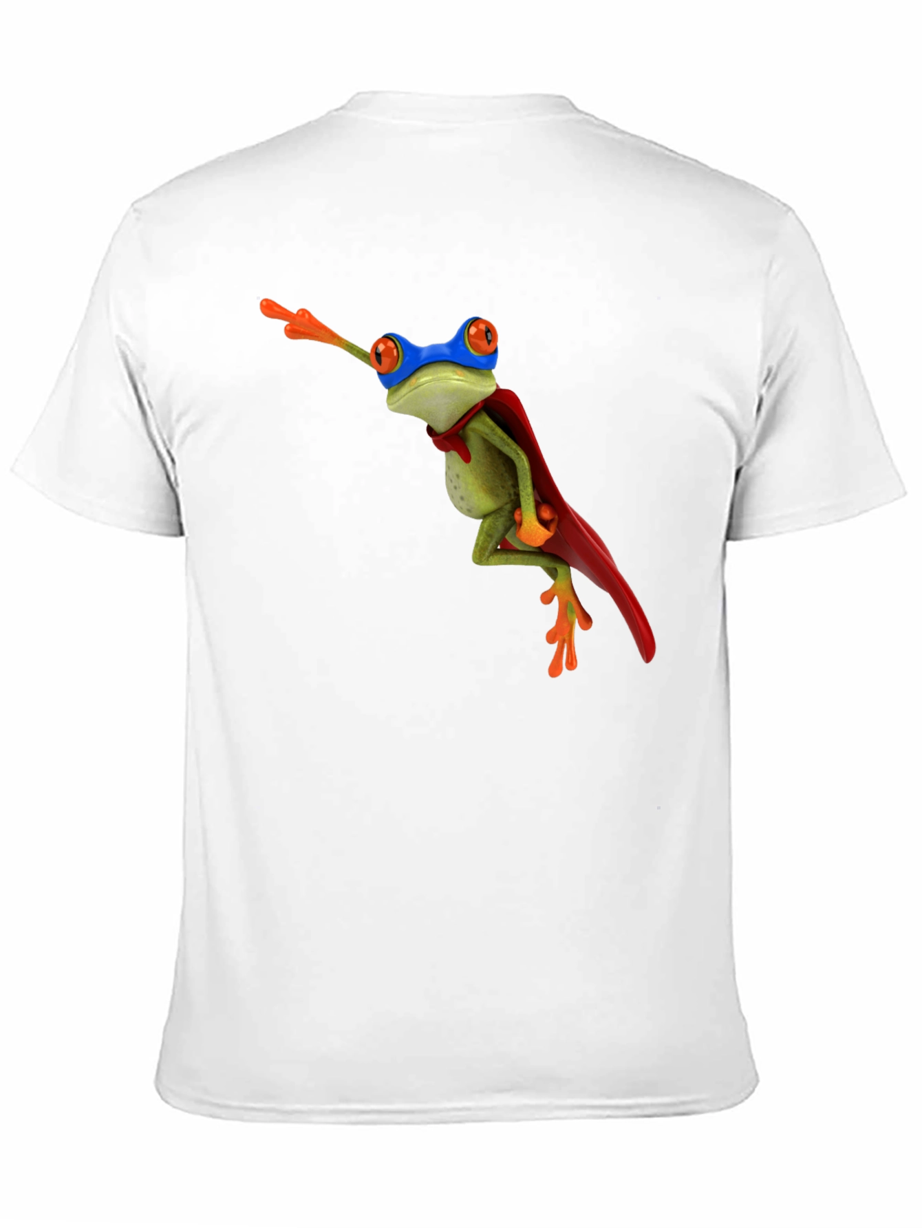 Superhero Frog Black T-Shirt