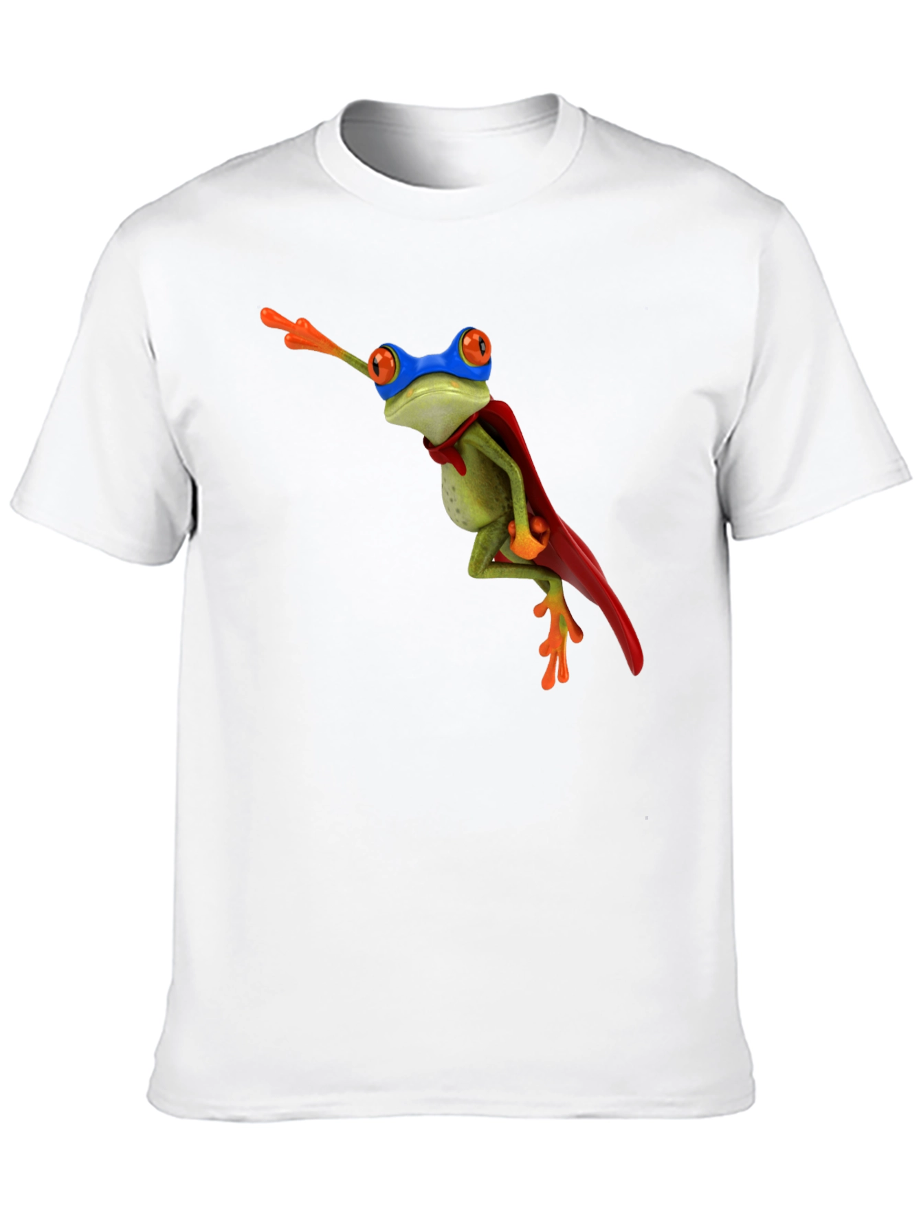Superhero Frog Black T-Shirt
