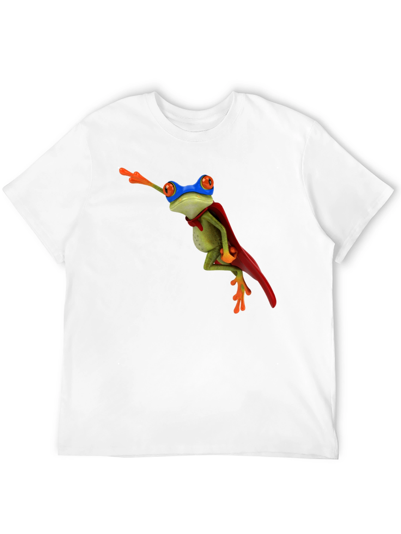 Superhero Frog Black T-Shirt