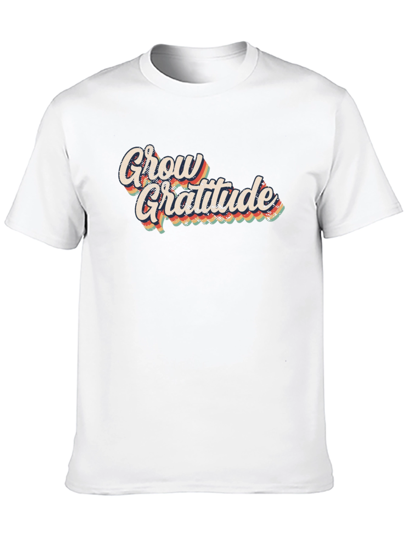 Grow Gratitude Retro Graphic T-Shirt