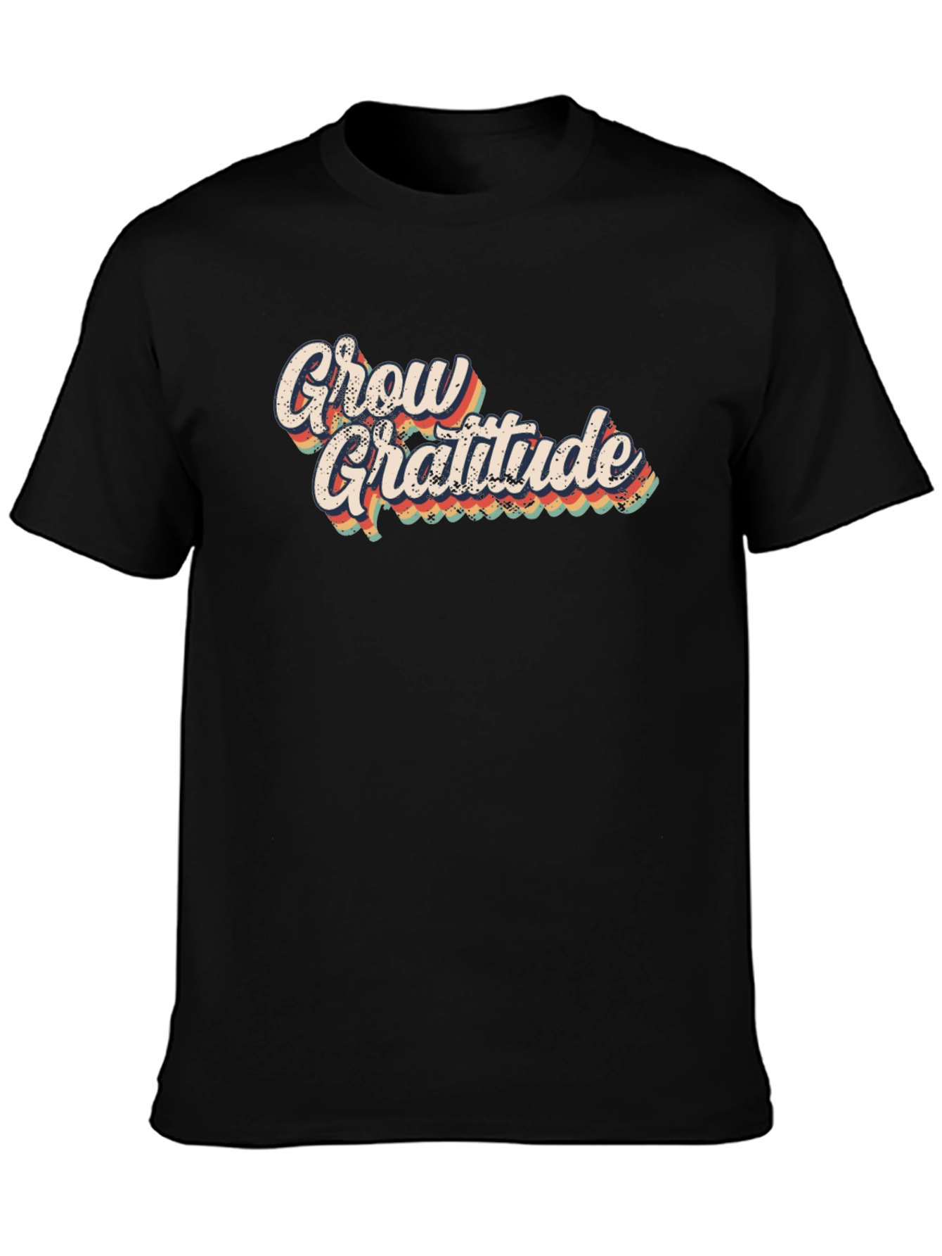 Grow Gratitude Retro Graphic T-Shirt