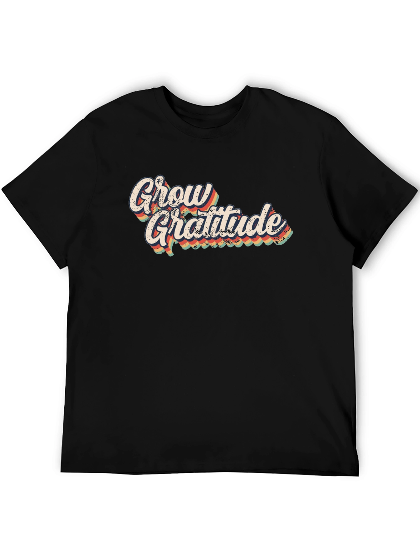 Grow Gratitude Retro Graphic T-Shirt