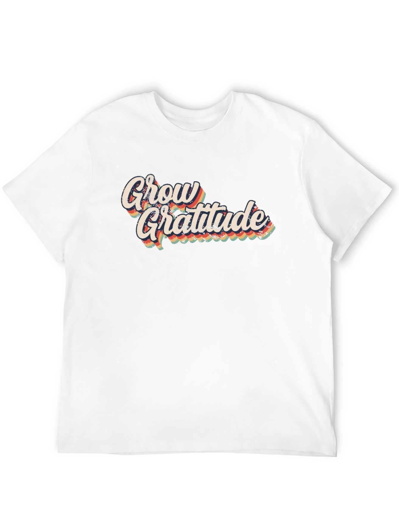Grow Gratitude Retro Graphic T-Shirt