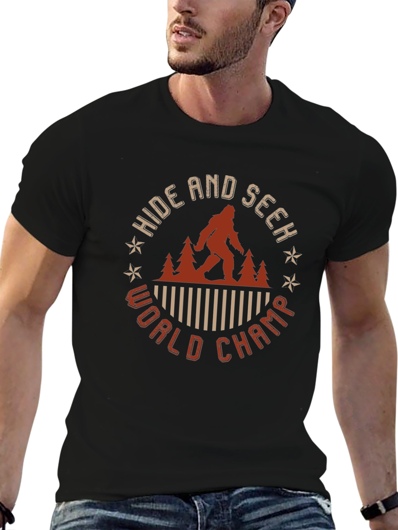 Hide and Seek World Champ Bigfoot Graphic Tee