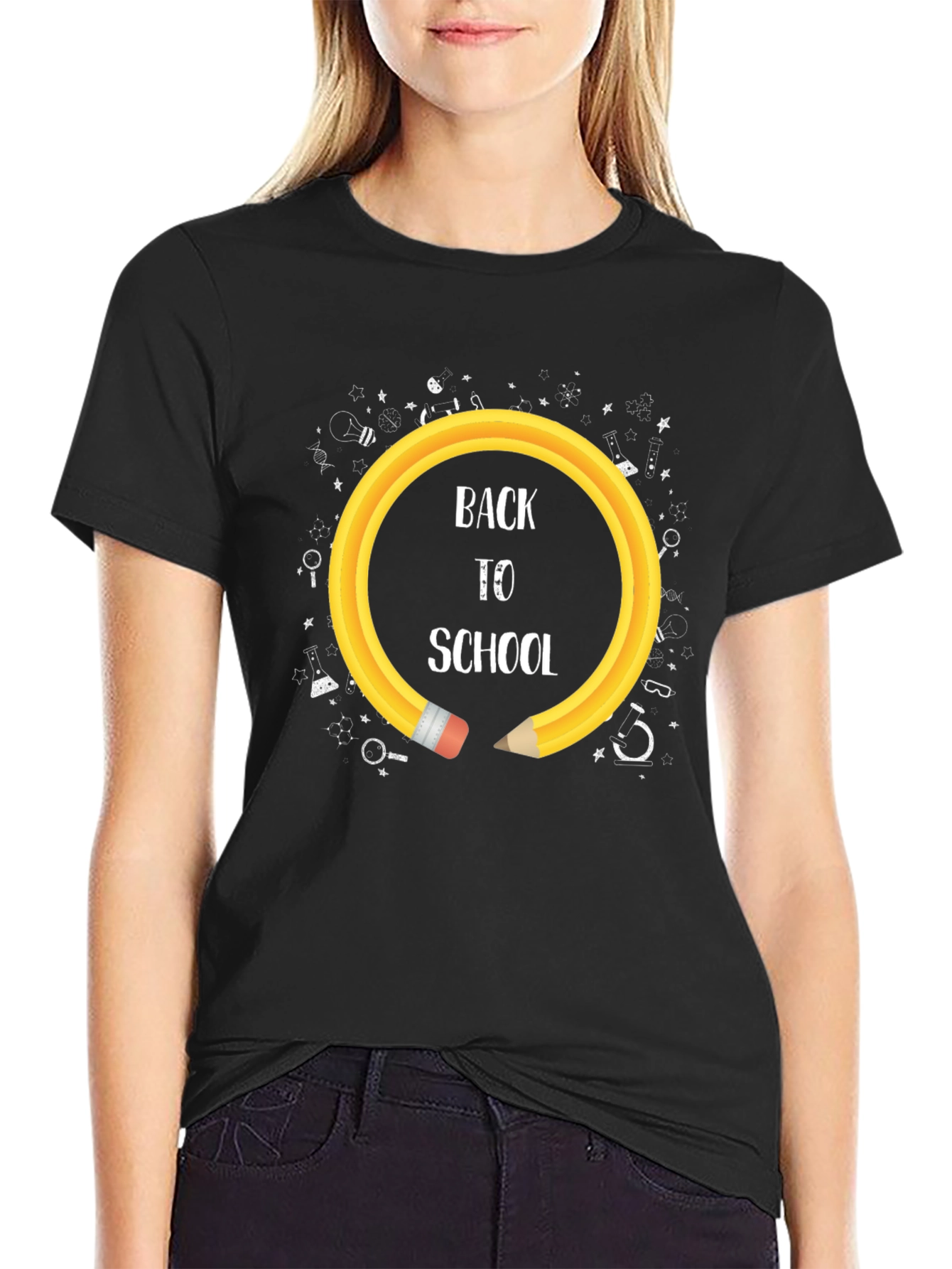 Back To School Pencil Circle T-Shirt