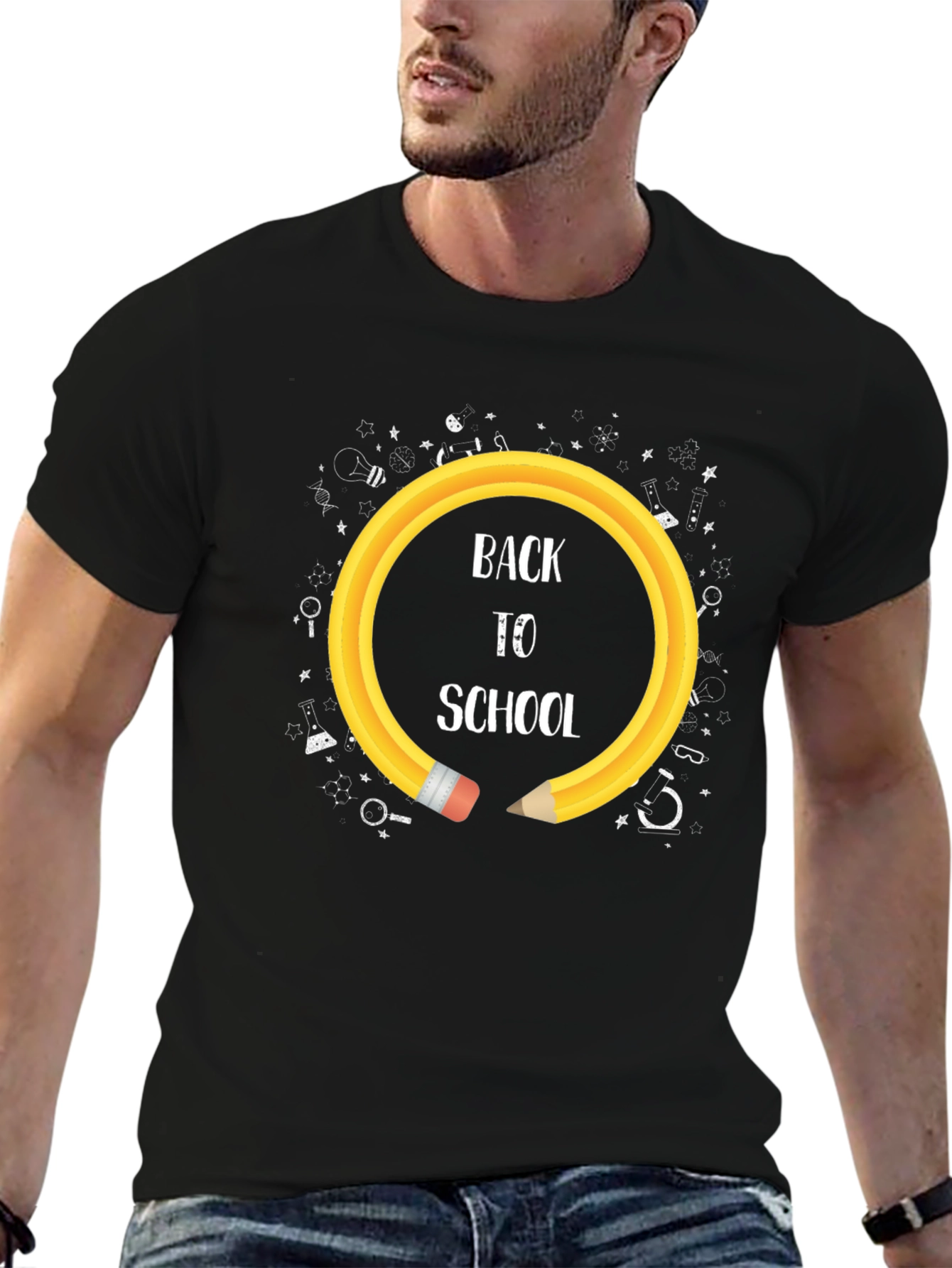 Back To School Pencil Circle T-Shirt