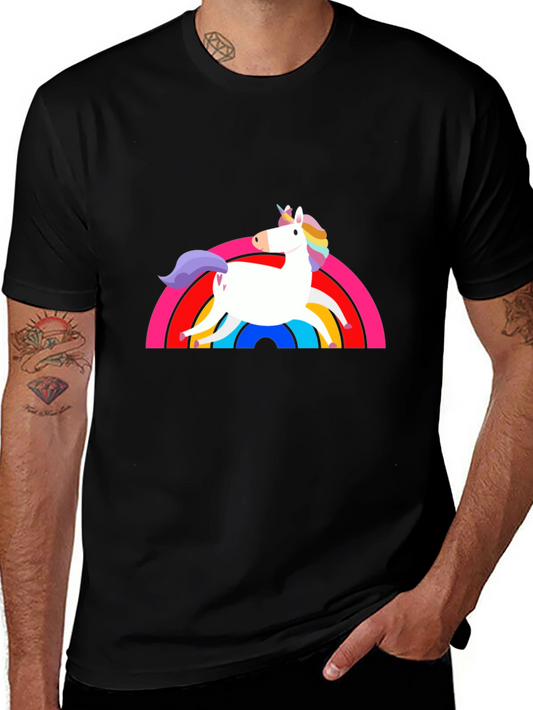 Unicorn Rainbow Graphic T-Shirt