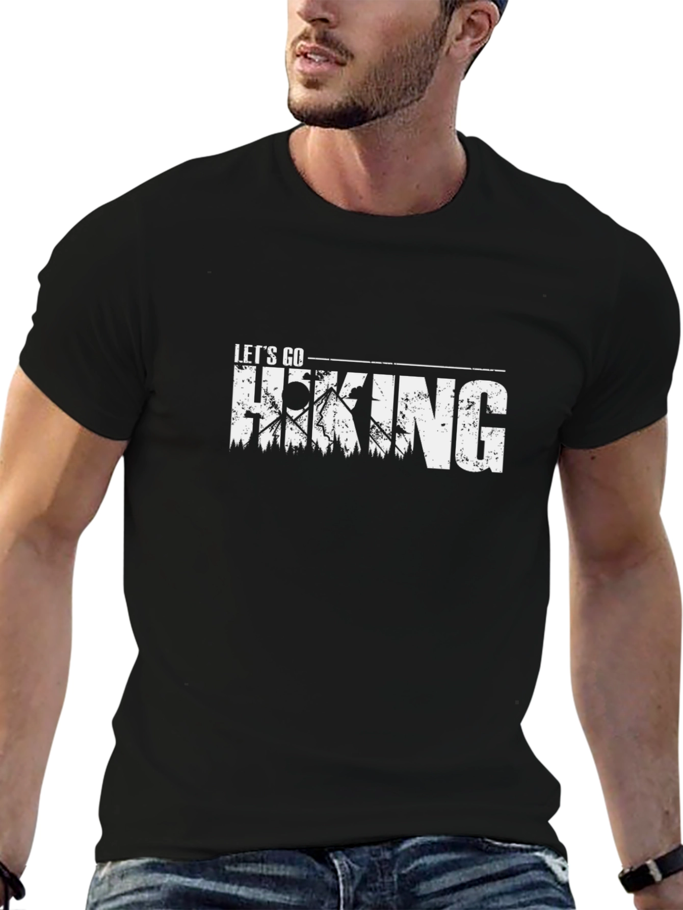 Lets Go Hiking Tee - Outdoor Adventure Shirt