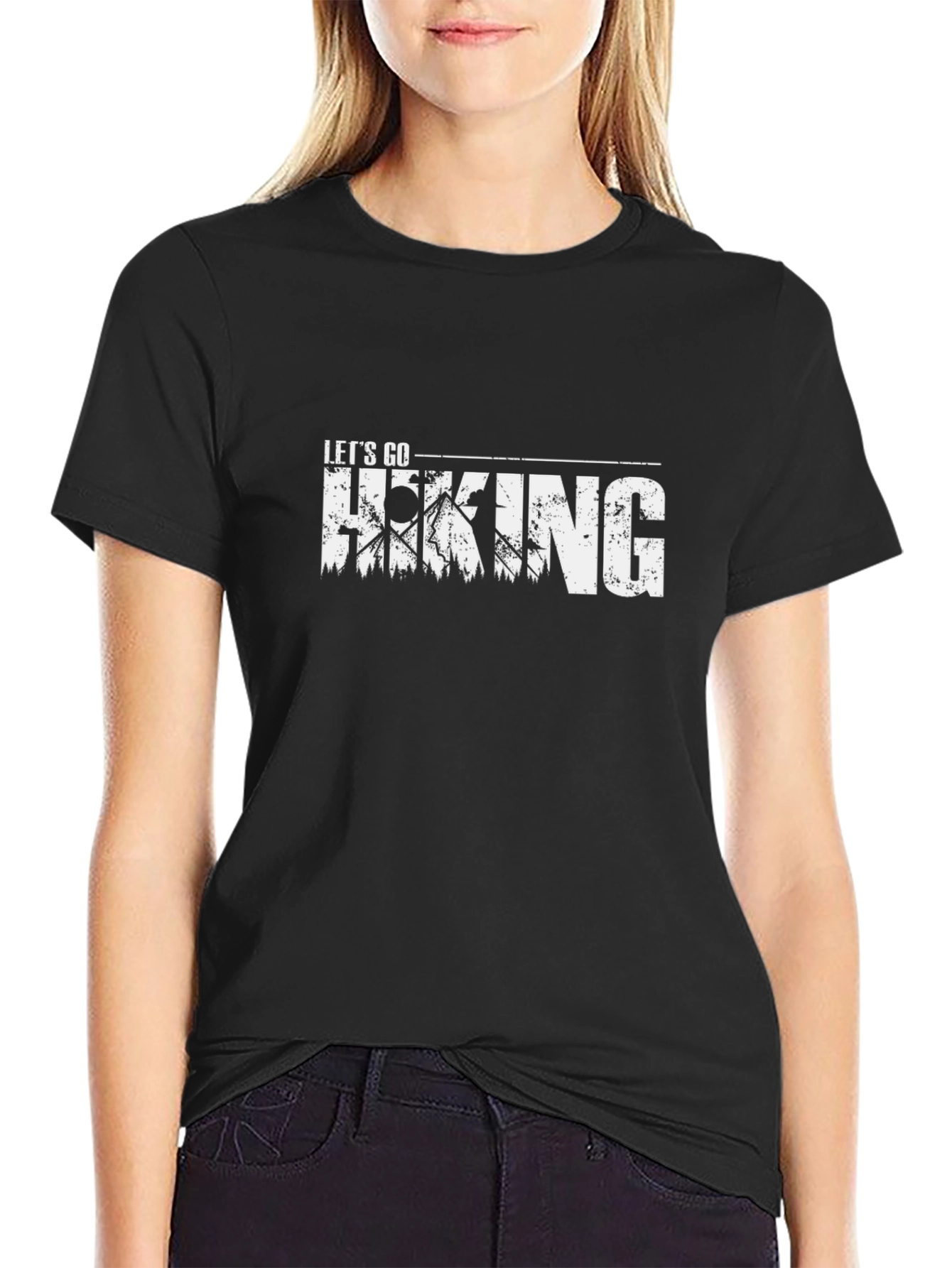 Lets Go Hiking Tee - Outdoor Adventure Shirt