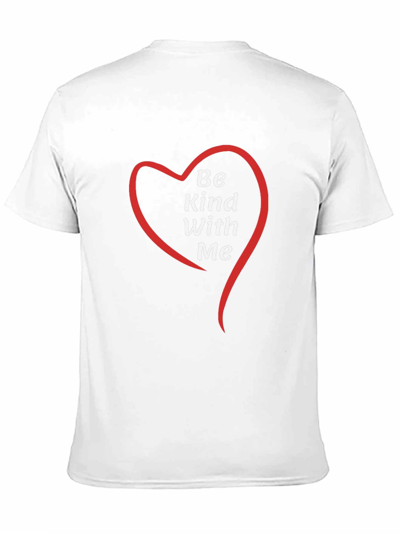 Be Kind With Me Heart Graphic Tee - Black
