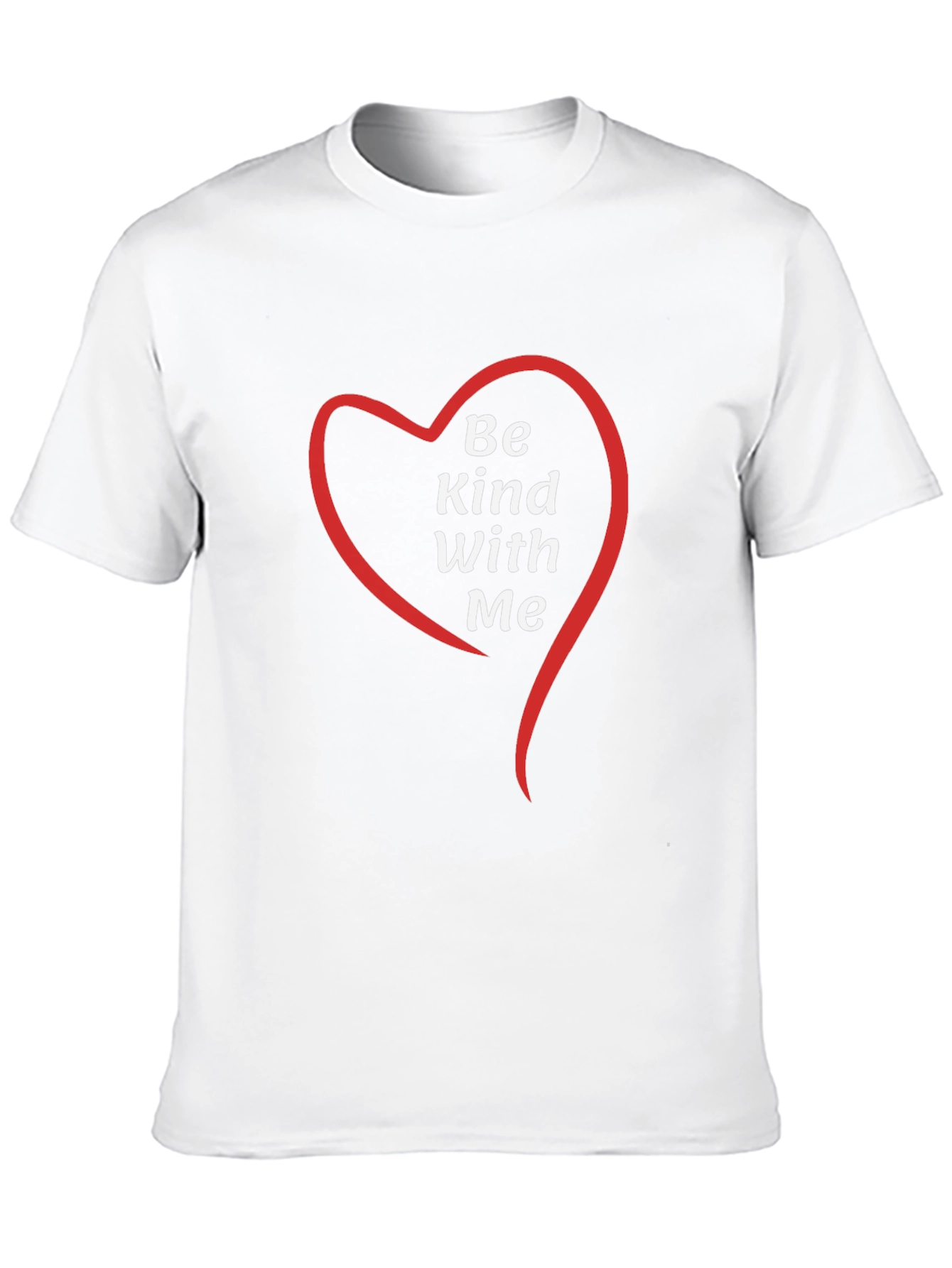 Be Kind With Me Heart Graphic Tee - Black