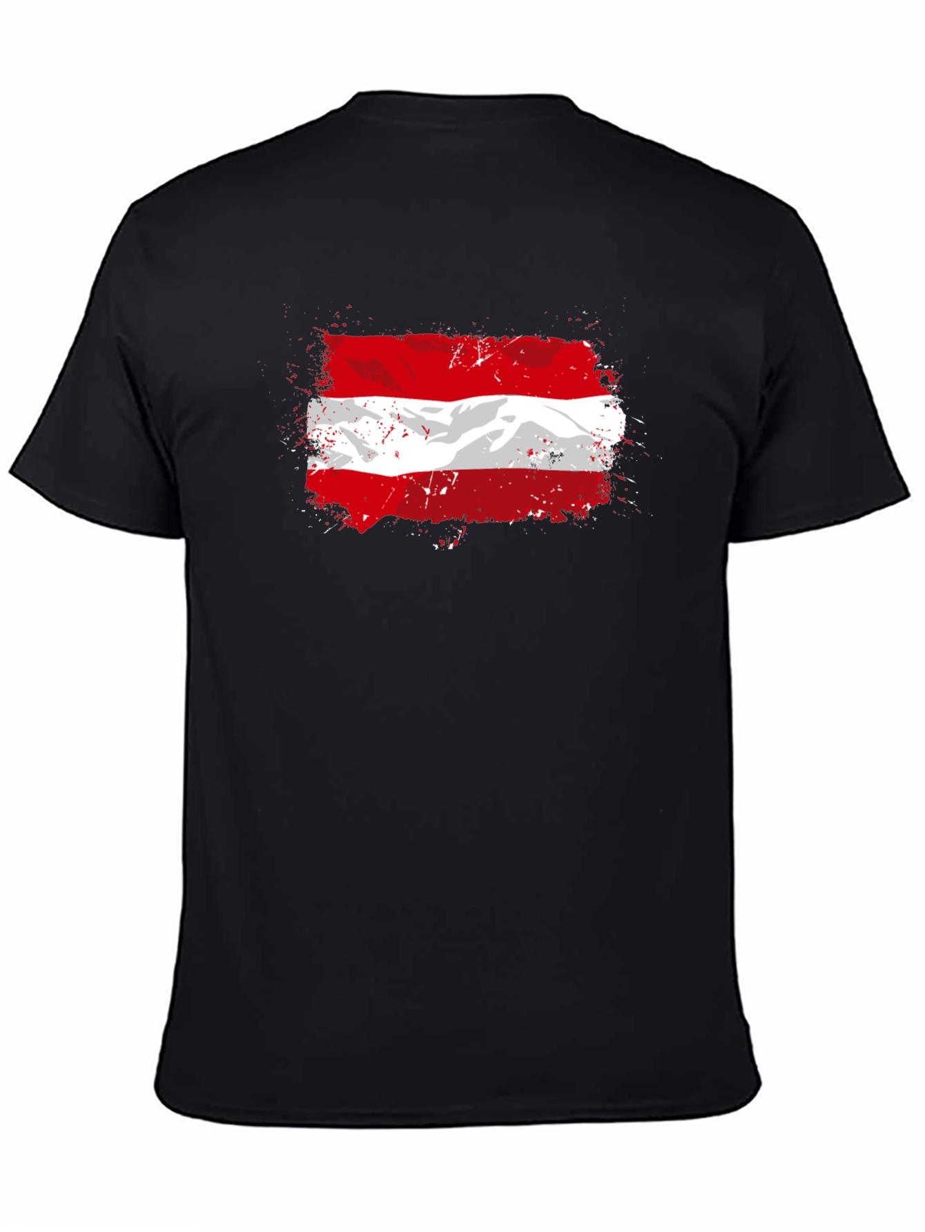 Austrian Flag T-Shirt - Grunge Style Graphic Tee