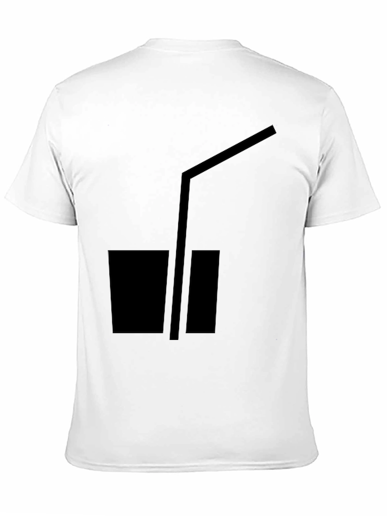 Minimalist Black T-Shirt with Graphic Design