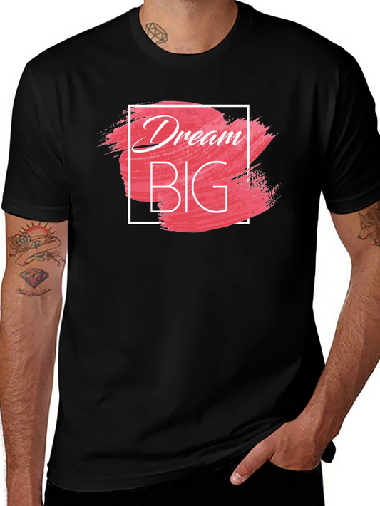 Dream Big Graphic Tee - Stylish Black Cotton T-Shirt