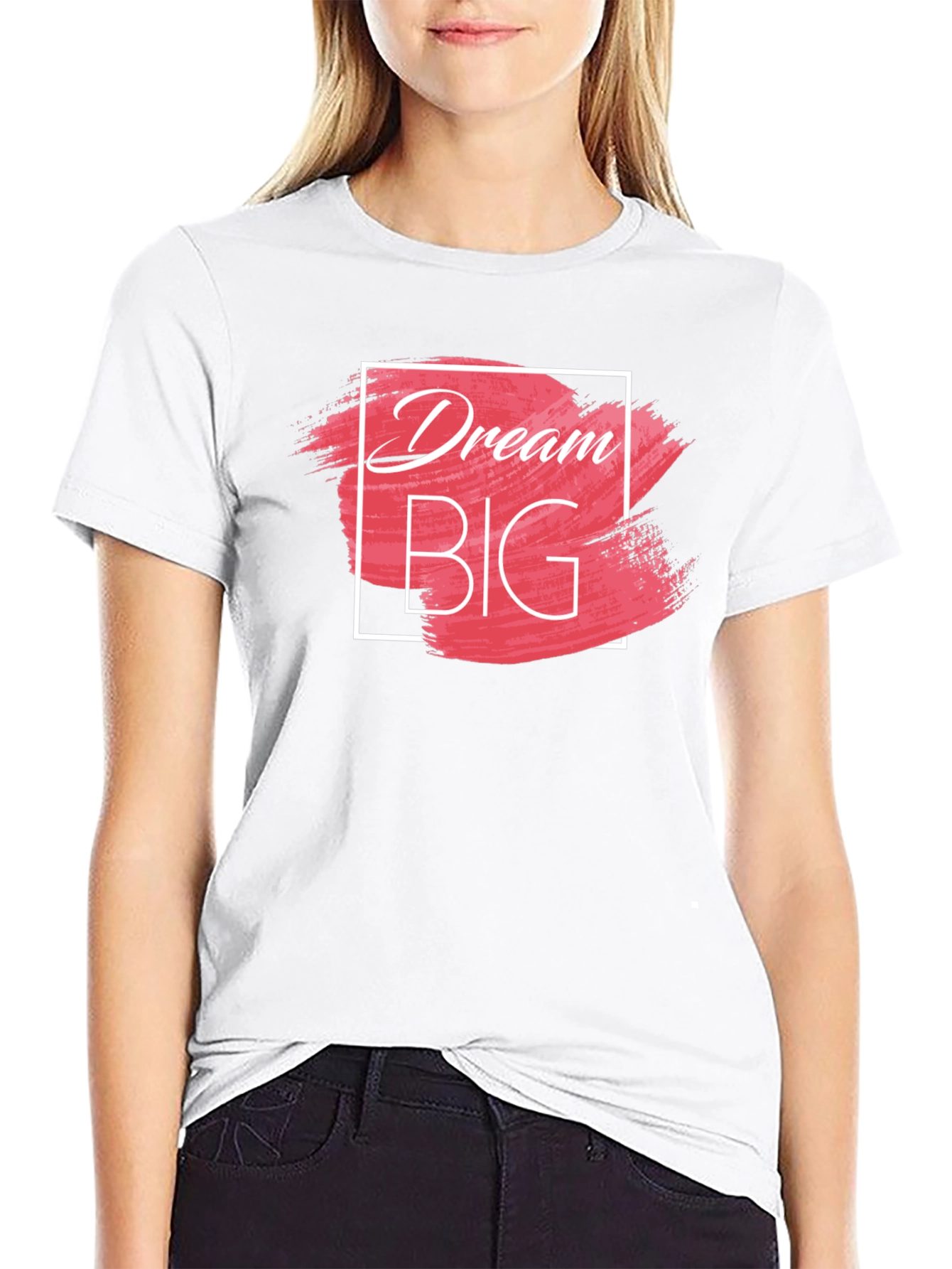Dream Big Graphic Tee - Stylish Black Cotton T-Shirt