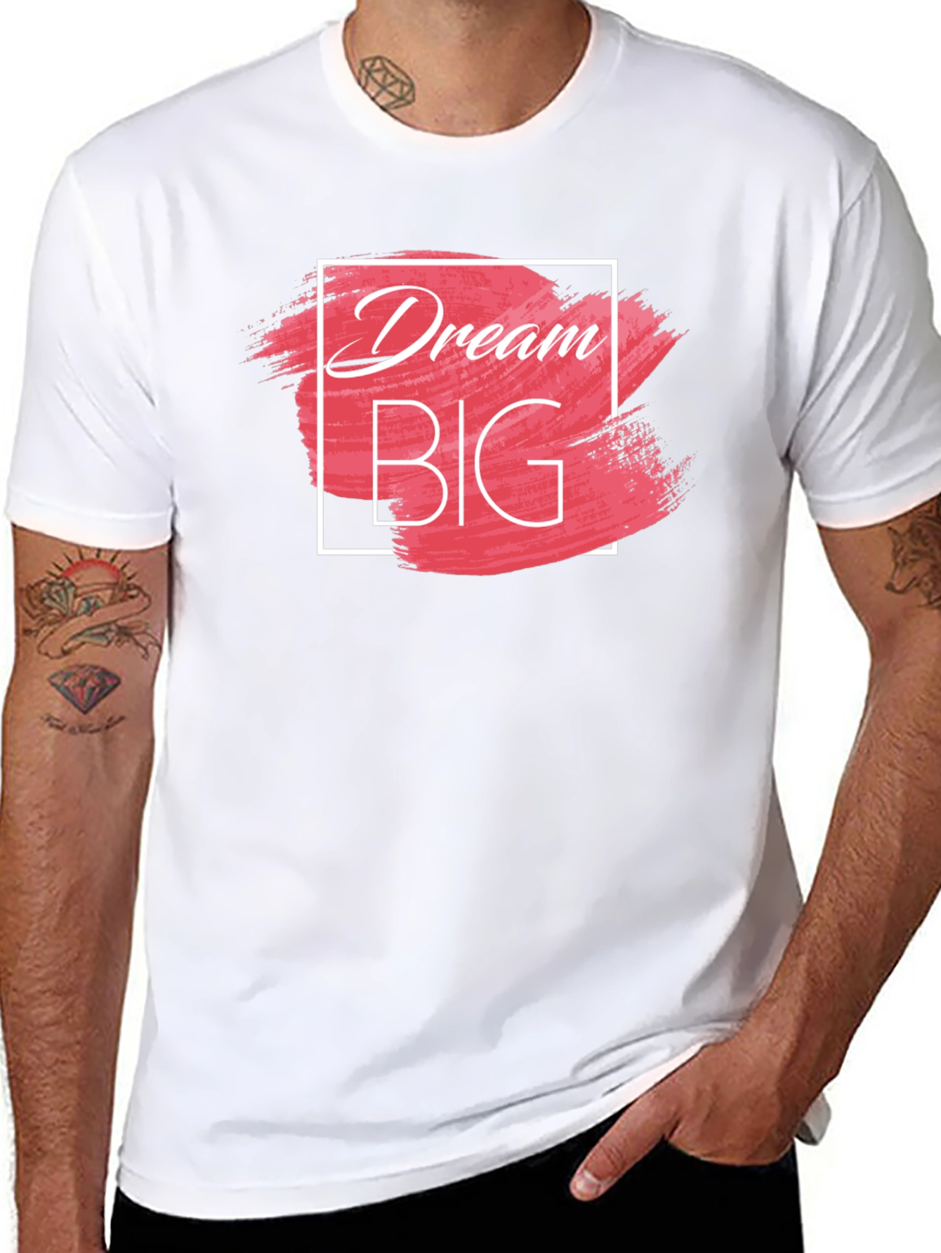 Dream Big Graphic Tee - Stylish Black Cotton T-Shirt