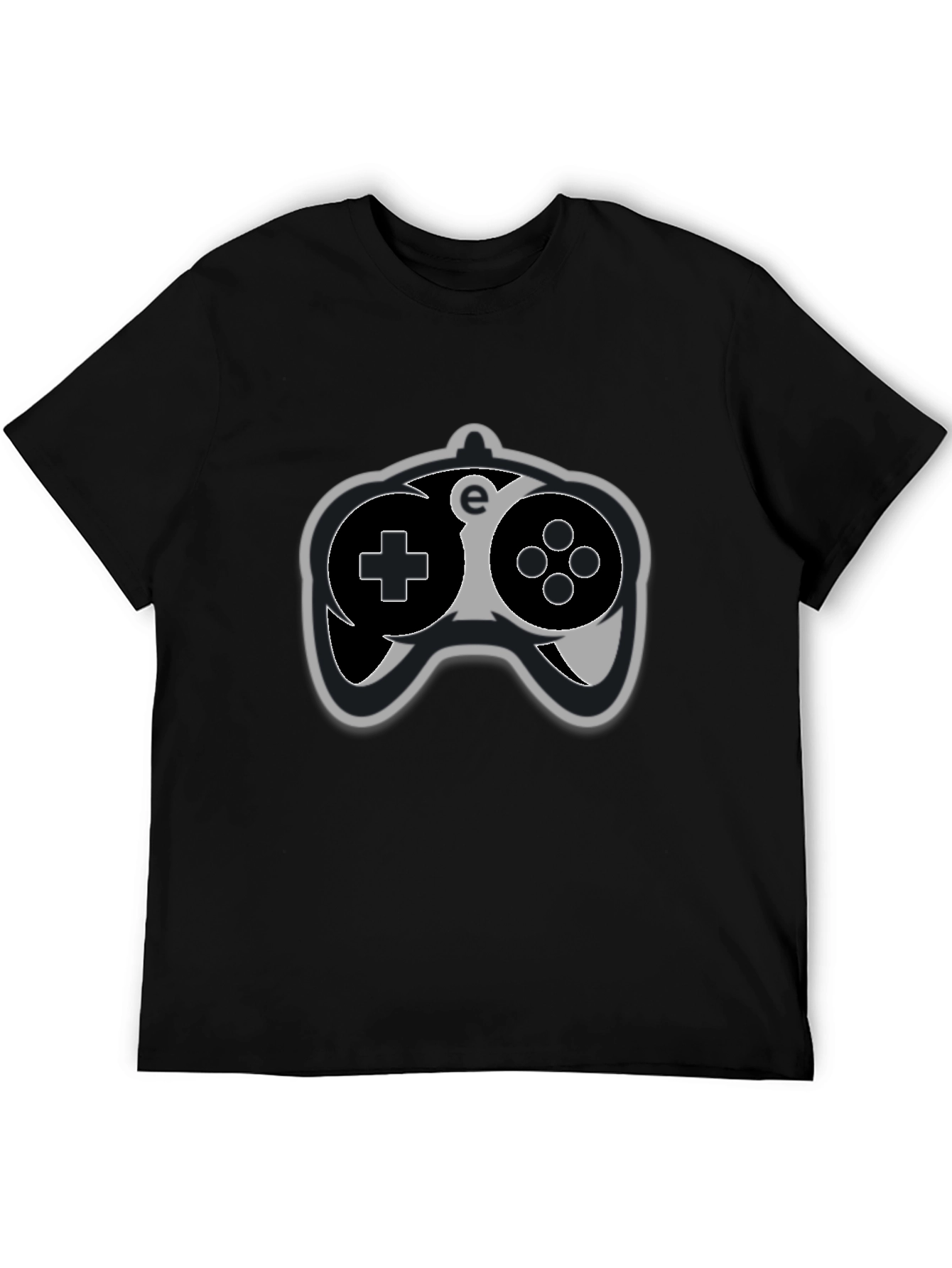 Gamer Controller Graphic Tee - Black Cotton T-Shirt