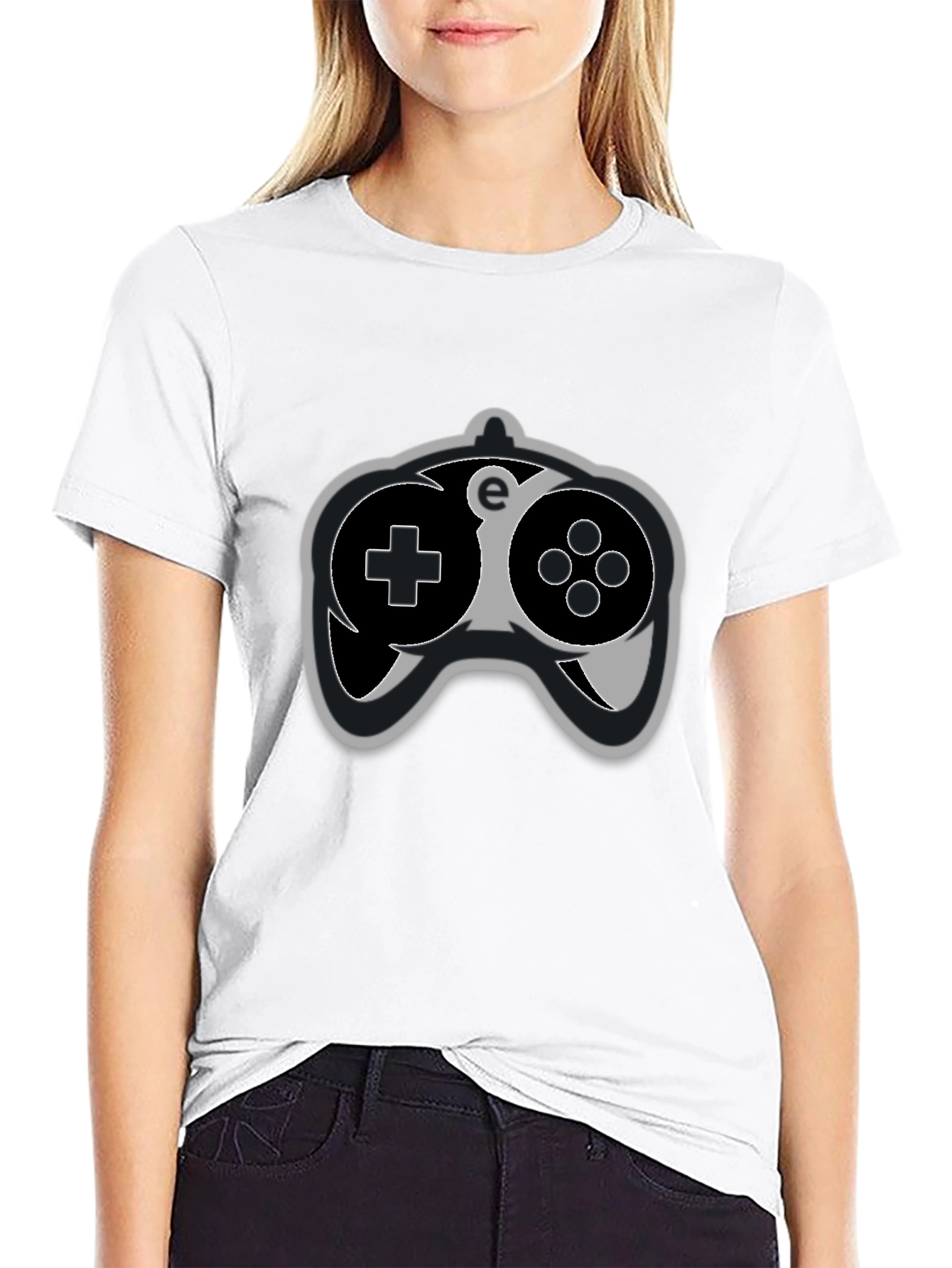 Gamer Controller Graphic Tee - Black Cotton T-Shirt