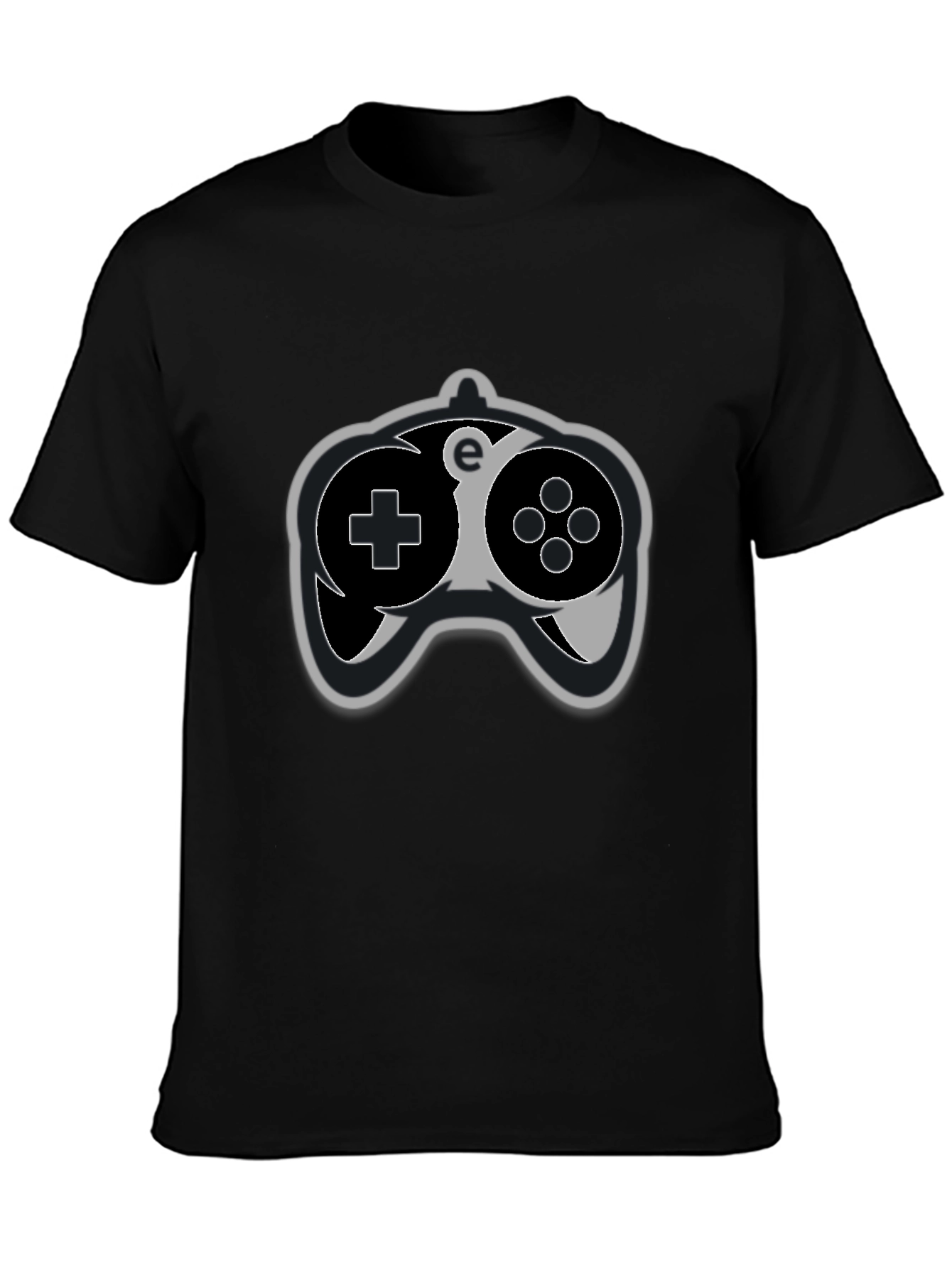 Gamer Controller Graphic Tee - Black Cotton T-Shirt