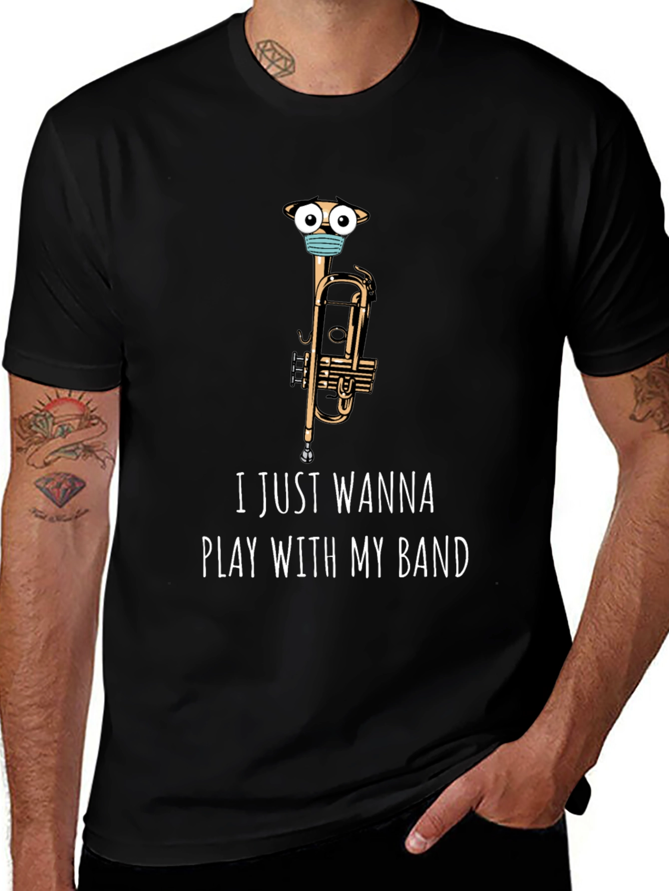 Funny Band T-Shirt - I Just Wanna Play!