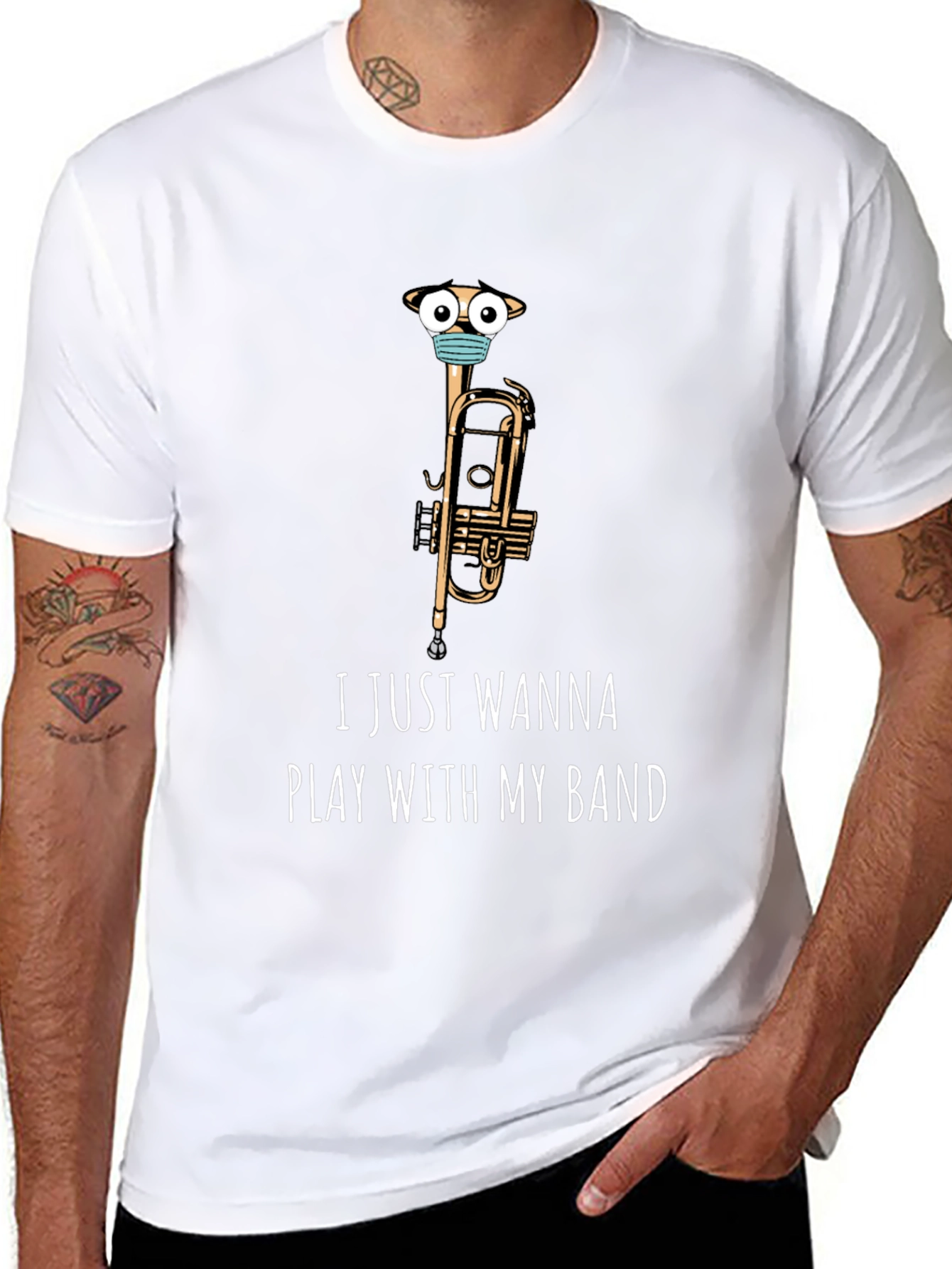 Funny Band T-Shirt - I Just Wanna Play!