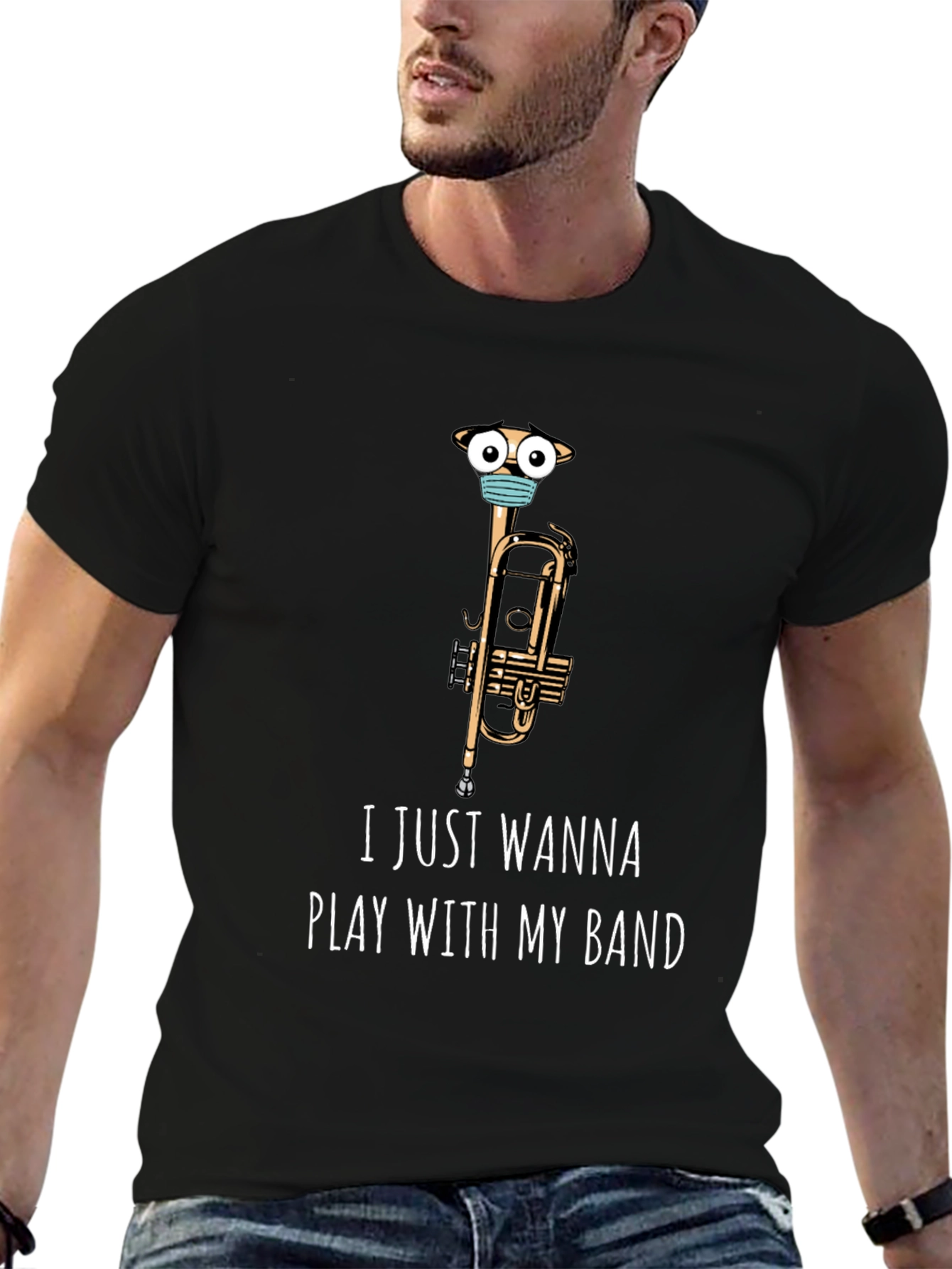 Funny Band T-Shirt - I Just Wanna Play!