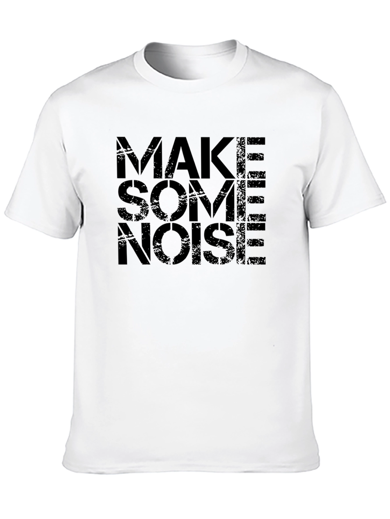 Make Some Noise Black Graphic Tee