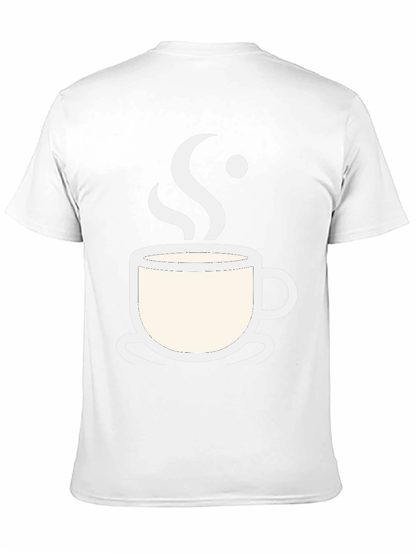 Coffee Cup Graphic Tee - Black Cotton Blend
