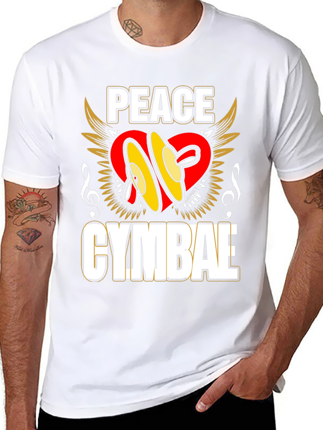Peace Cymbae T-Shirt - Musician Apparel