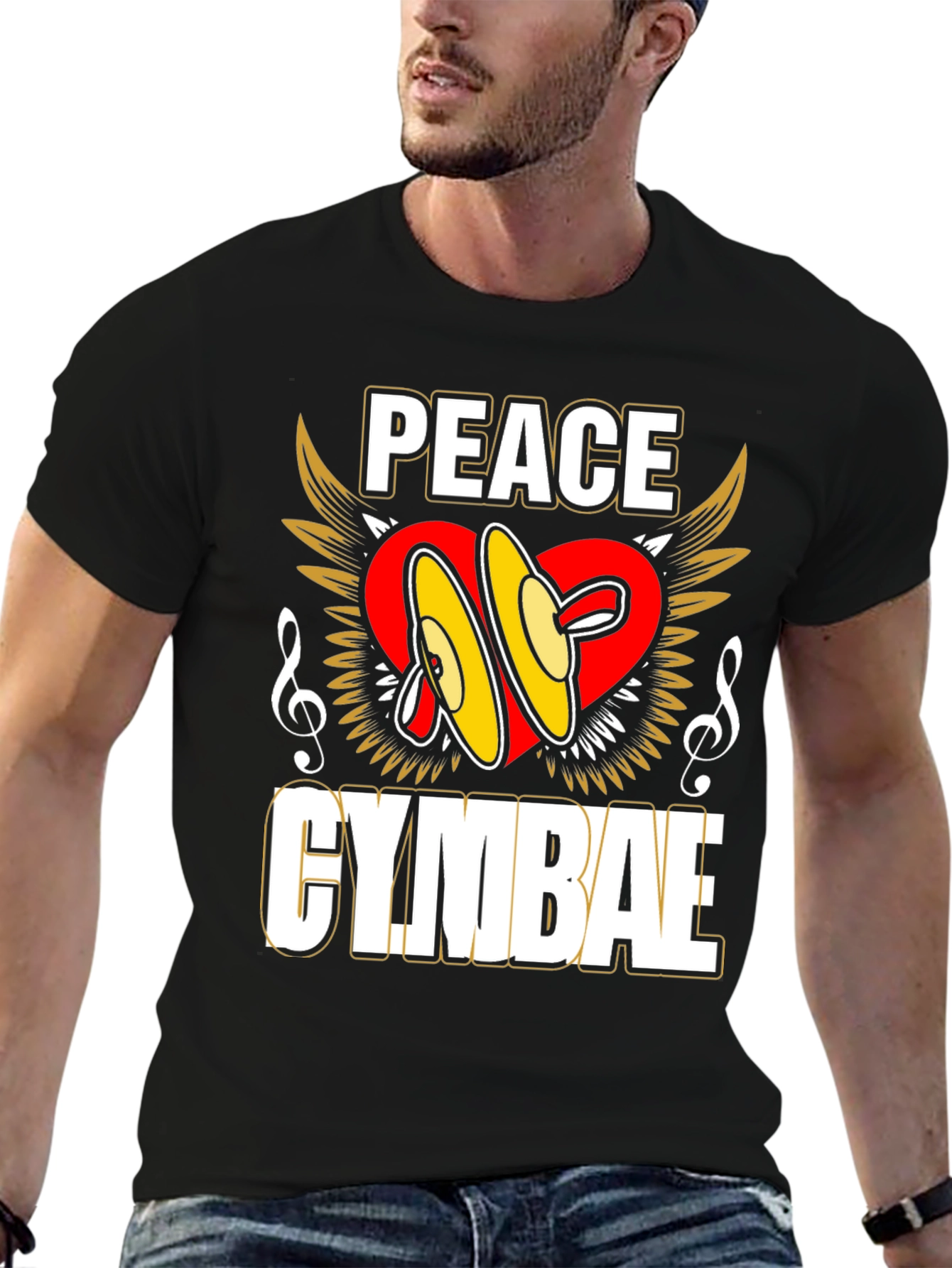 Peace Cymbae T-Shirt - Musician Apparel