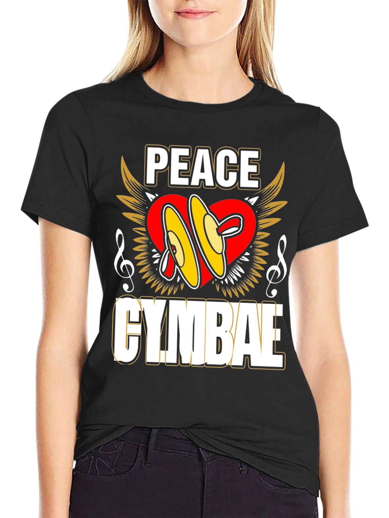 Peace Cymbae T-Shirt - Musician Apparel