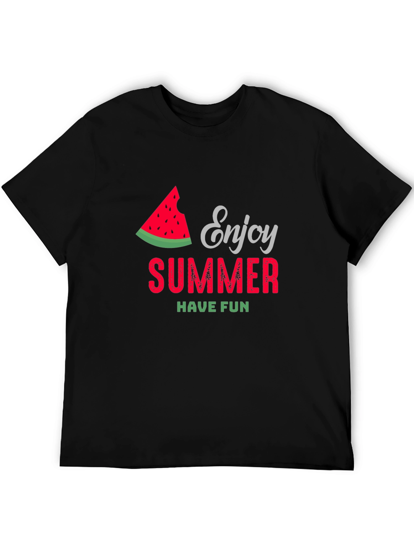 Enjoy Summer Watermelon Graphic T-Shirt