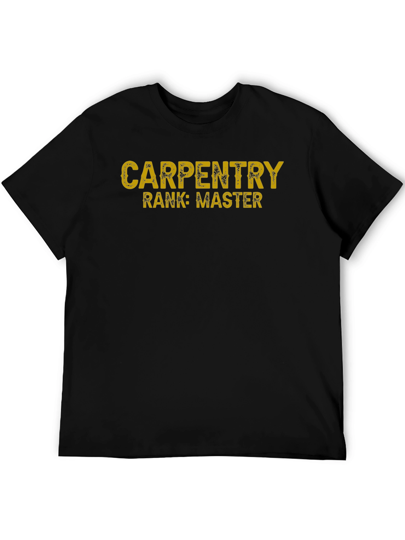 Carpentry Master T-Shirt - Black Crew Neck