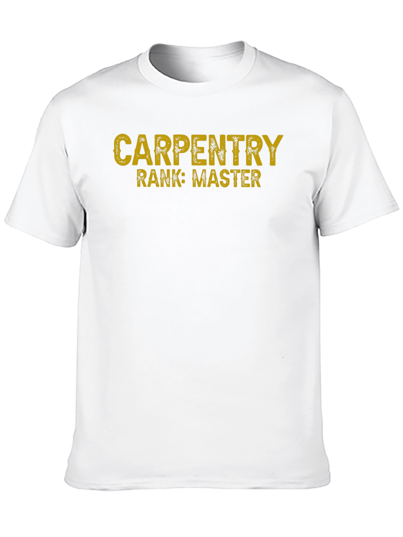 Carpentry Master T-Shirt - Black Crew Neck
