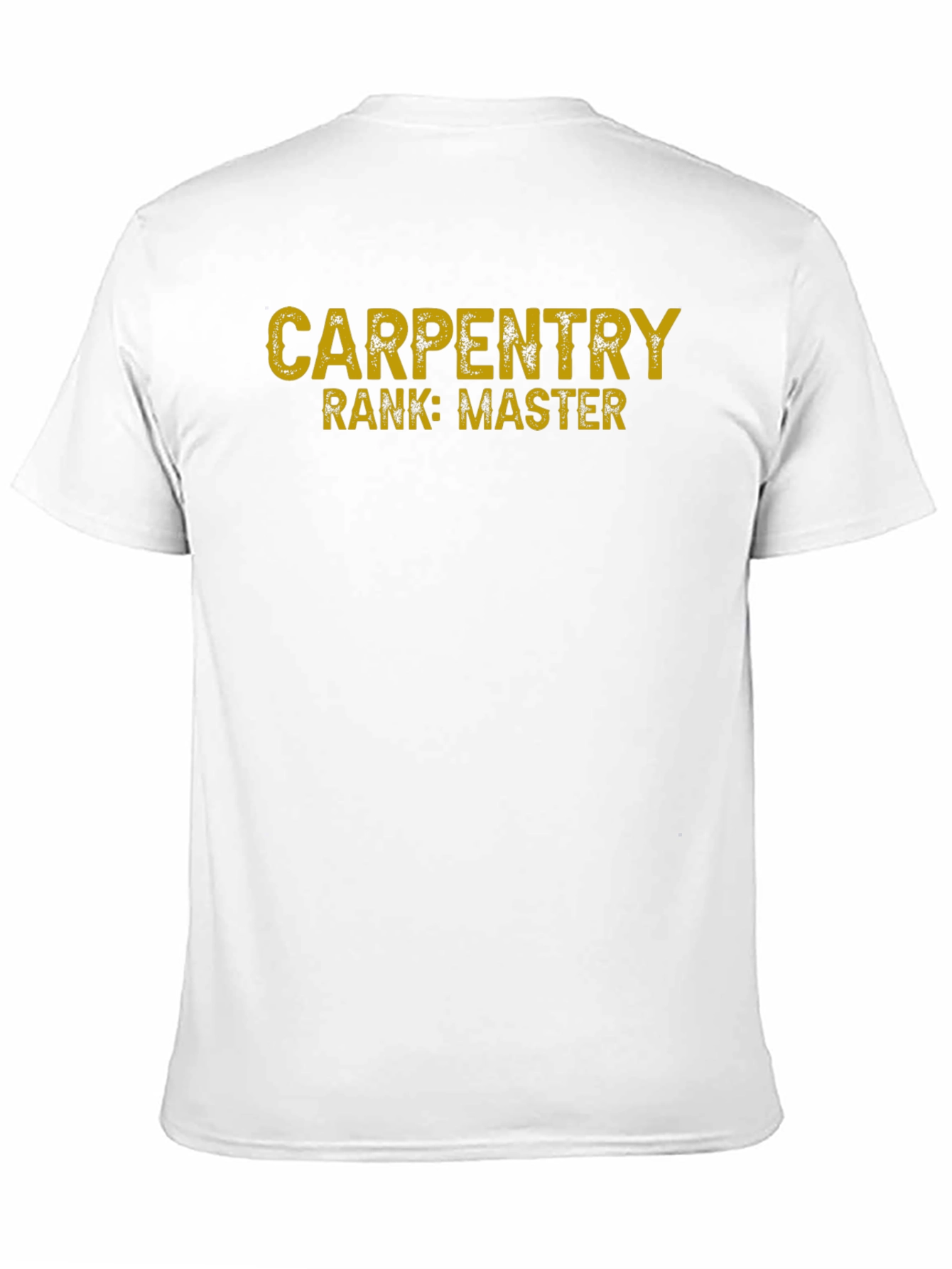 Carpentry Master T-Shirt - Black Crew Neck
