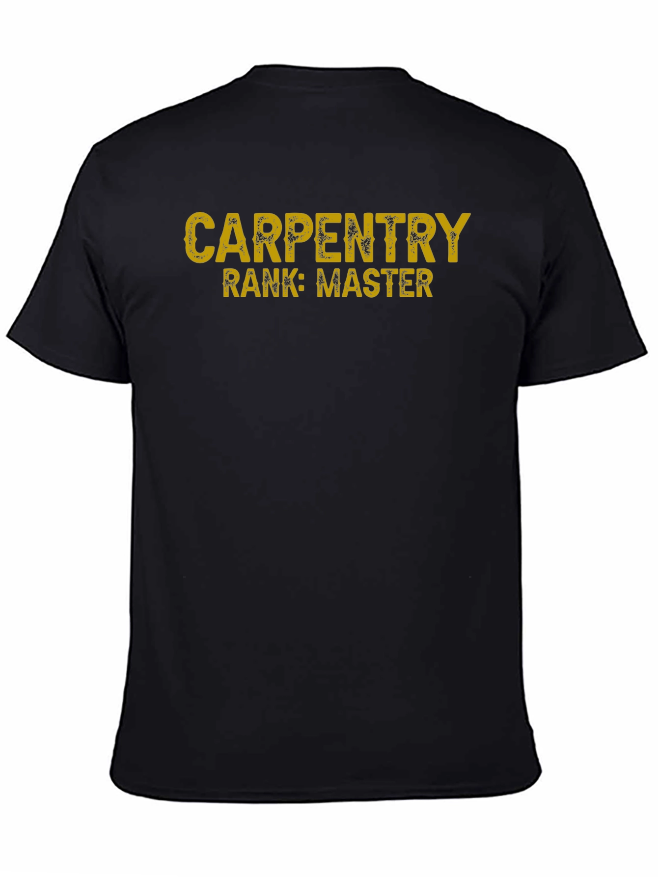 Carpentry Master T-Shirt - Black Crew Neck