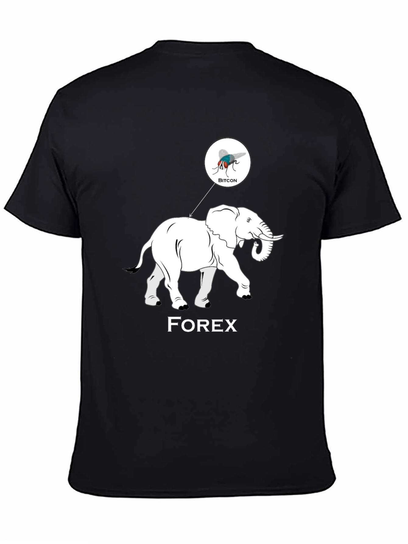 Forex Elephant Bitcoin Fly Graphic Tee