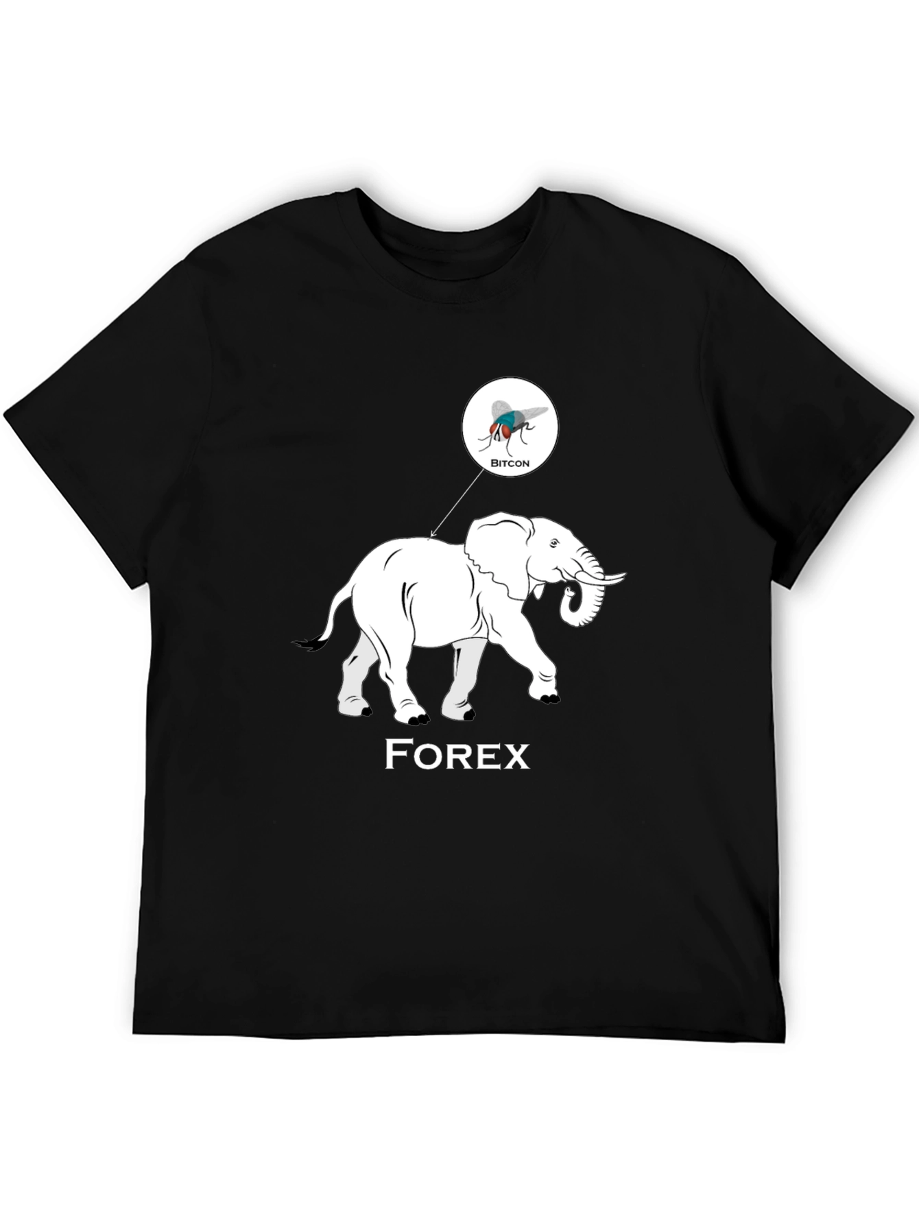 Forex Elephant Bitcoin Fly Graphic Tee