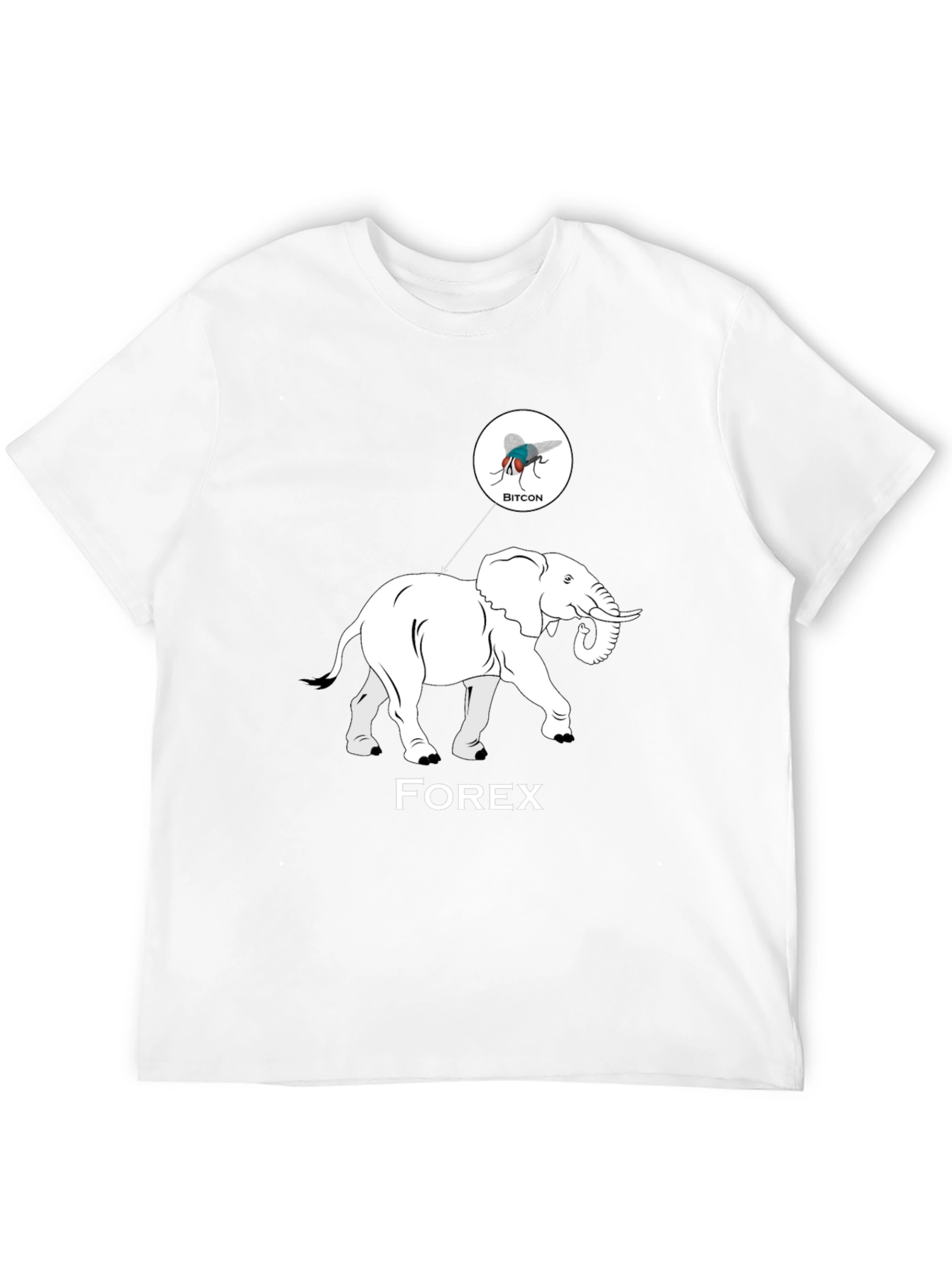 Forex Elephant Bitcoin Fly Graphic Tee