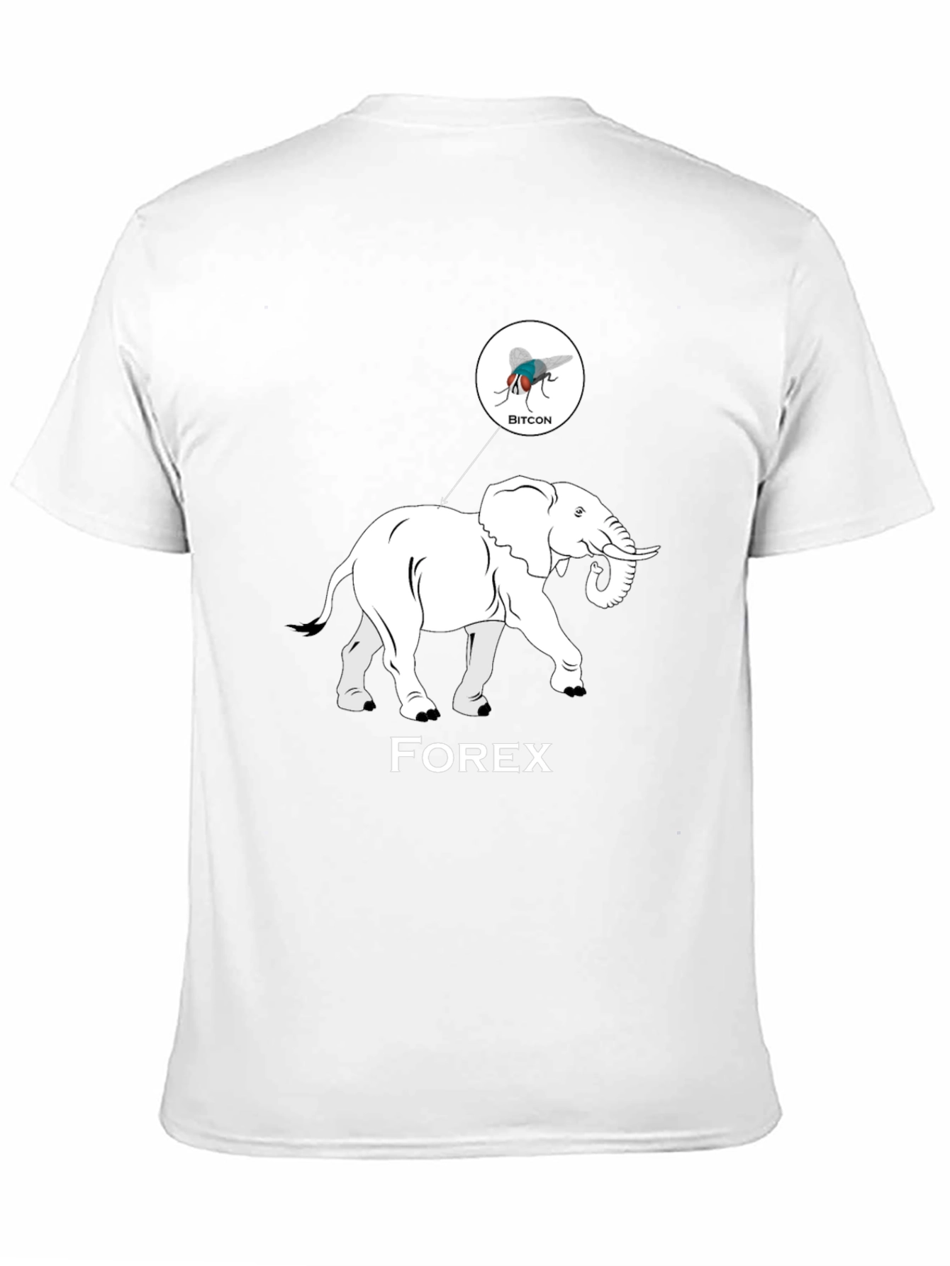 Forex Elephant Bitcoin Fly Graphic Tee