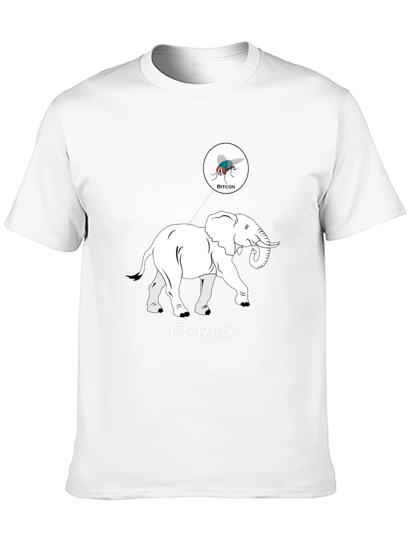 Forex Elephant Bitcoin Fly Graphic Tee