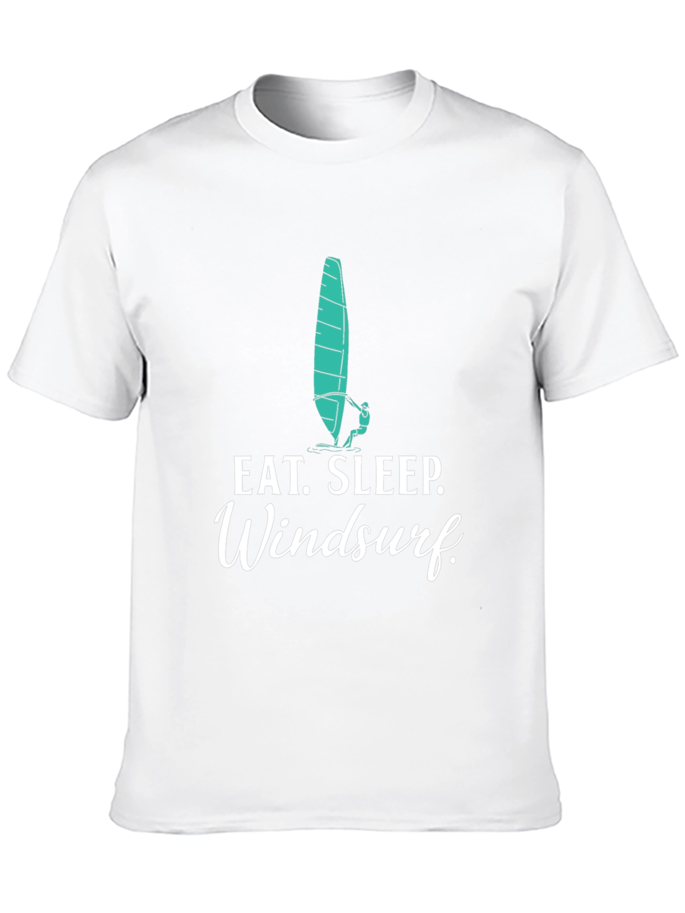 Eat. Sleep. Windsurf. Black Graphic Tee