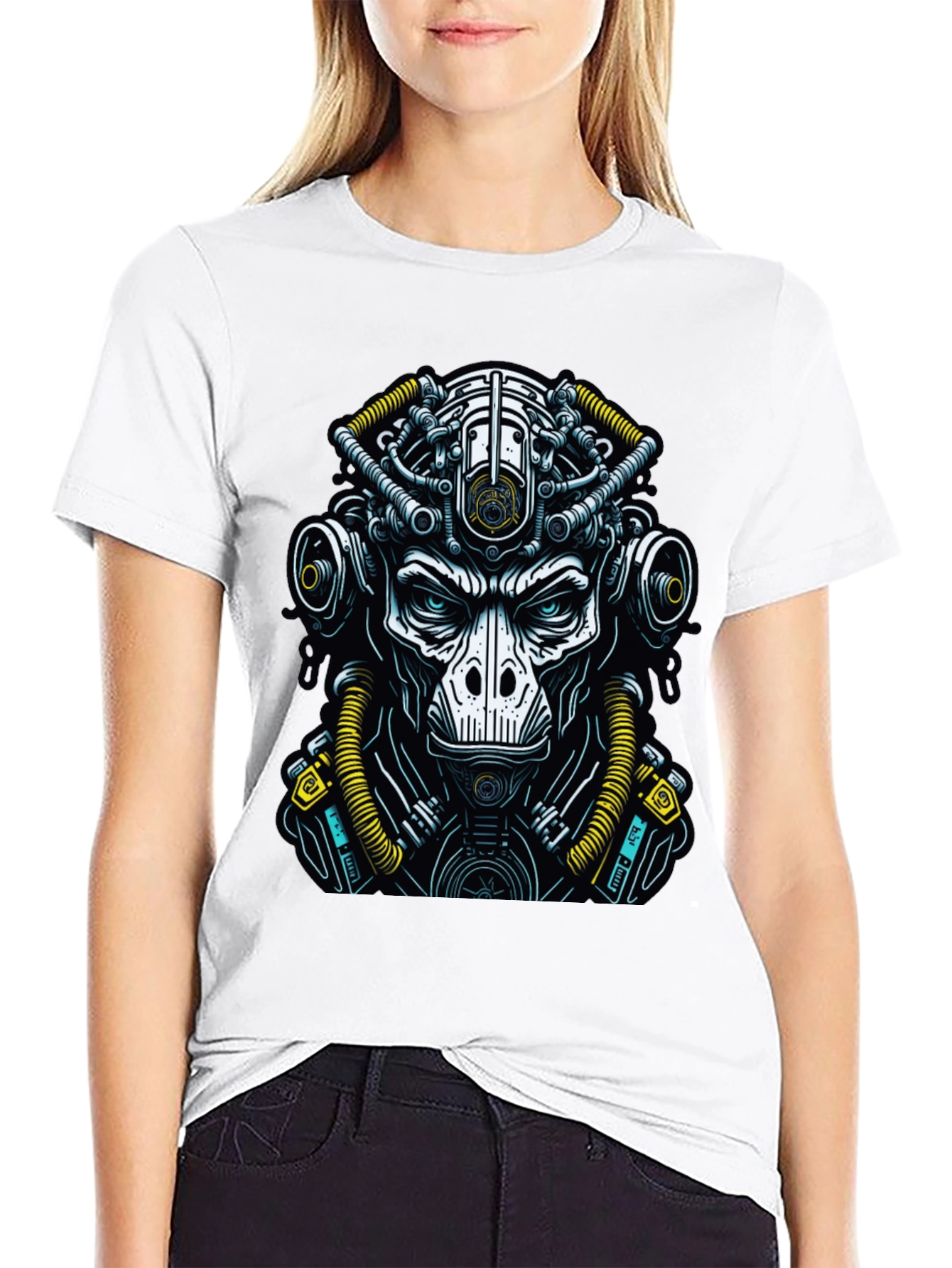 Cyberpunk Ape T-Shirt - Unique Graphic Tee