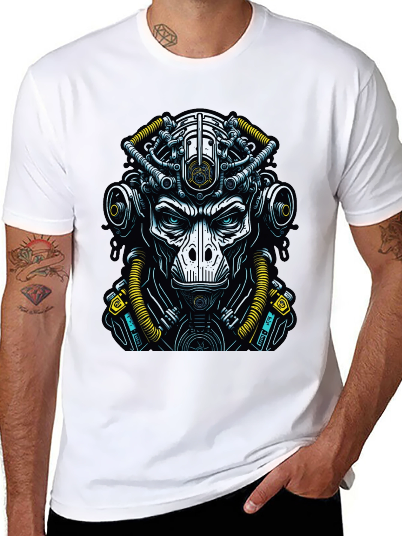 Cyberpunk Ape T-Shirt - Unique Graphic Tee