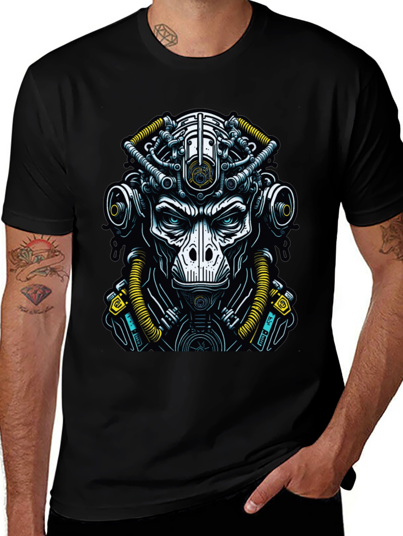 Cyberpunk Ape T-Shirt - Unique Graphic Tee