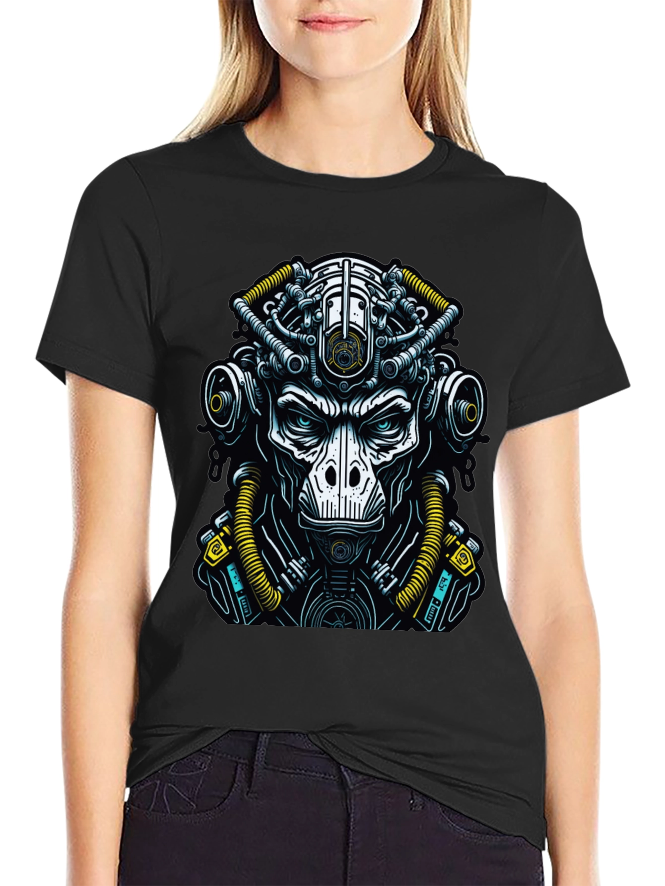Cyberpunk Ape T-Shirt - Unique Graphic Tee