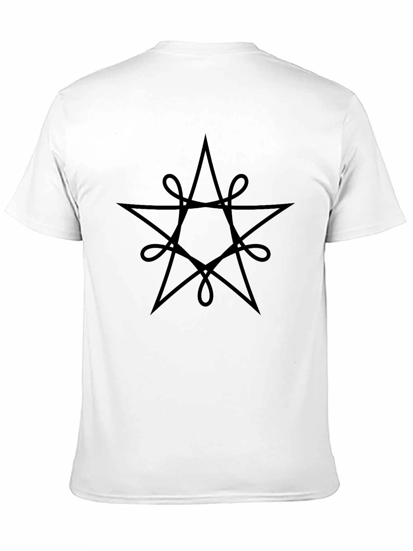 Mystic Star Graphic Tee - Black Cotton Blend