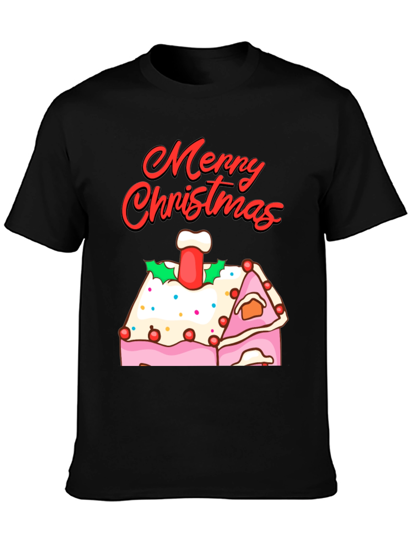 Merry Christmas Gingerbread House T-Shirt