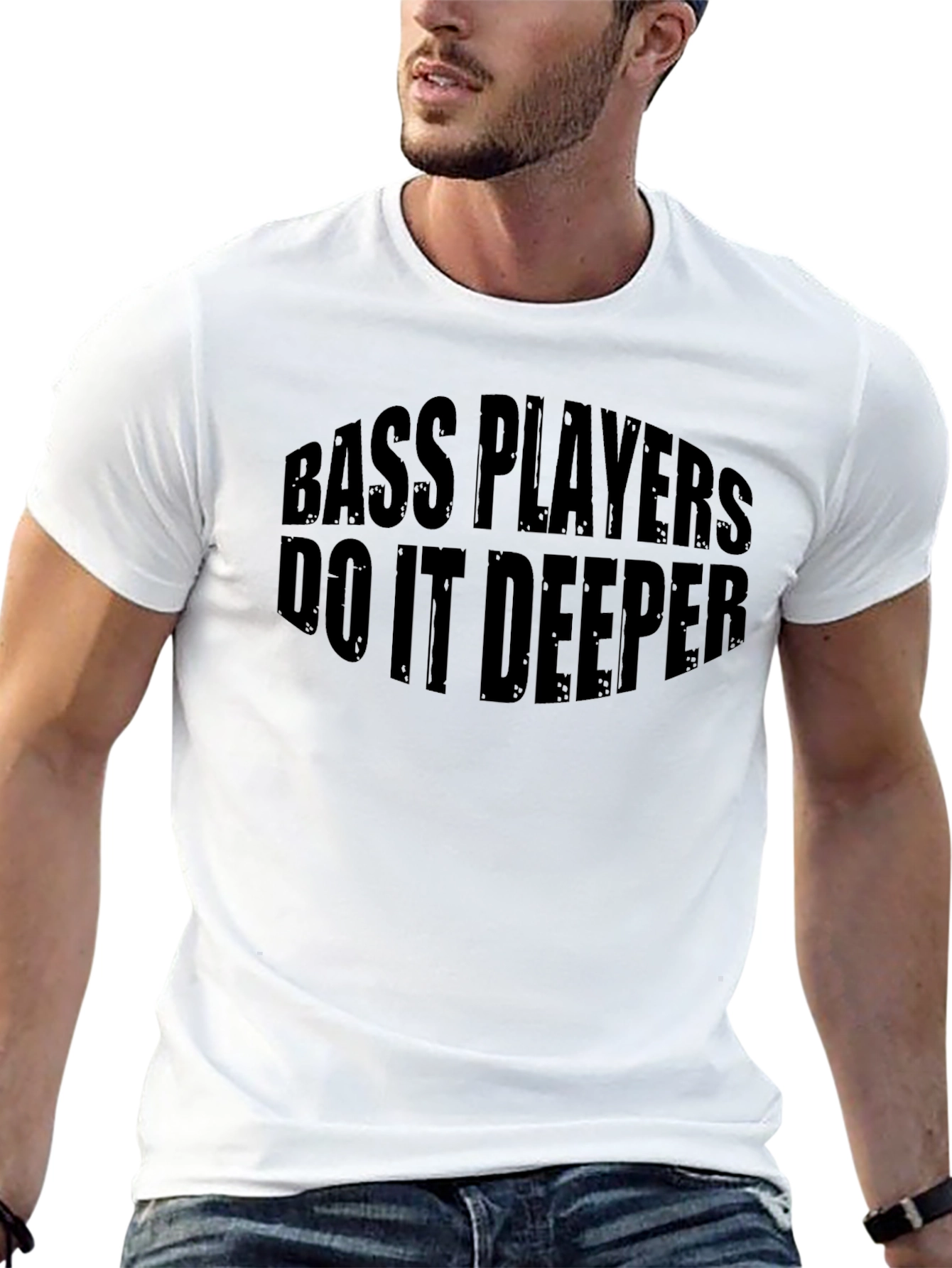 Bass Players Do It Deeper Graphic T-Shirt