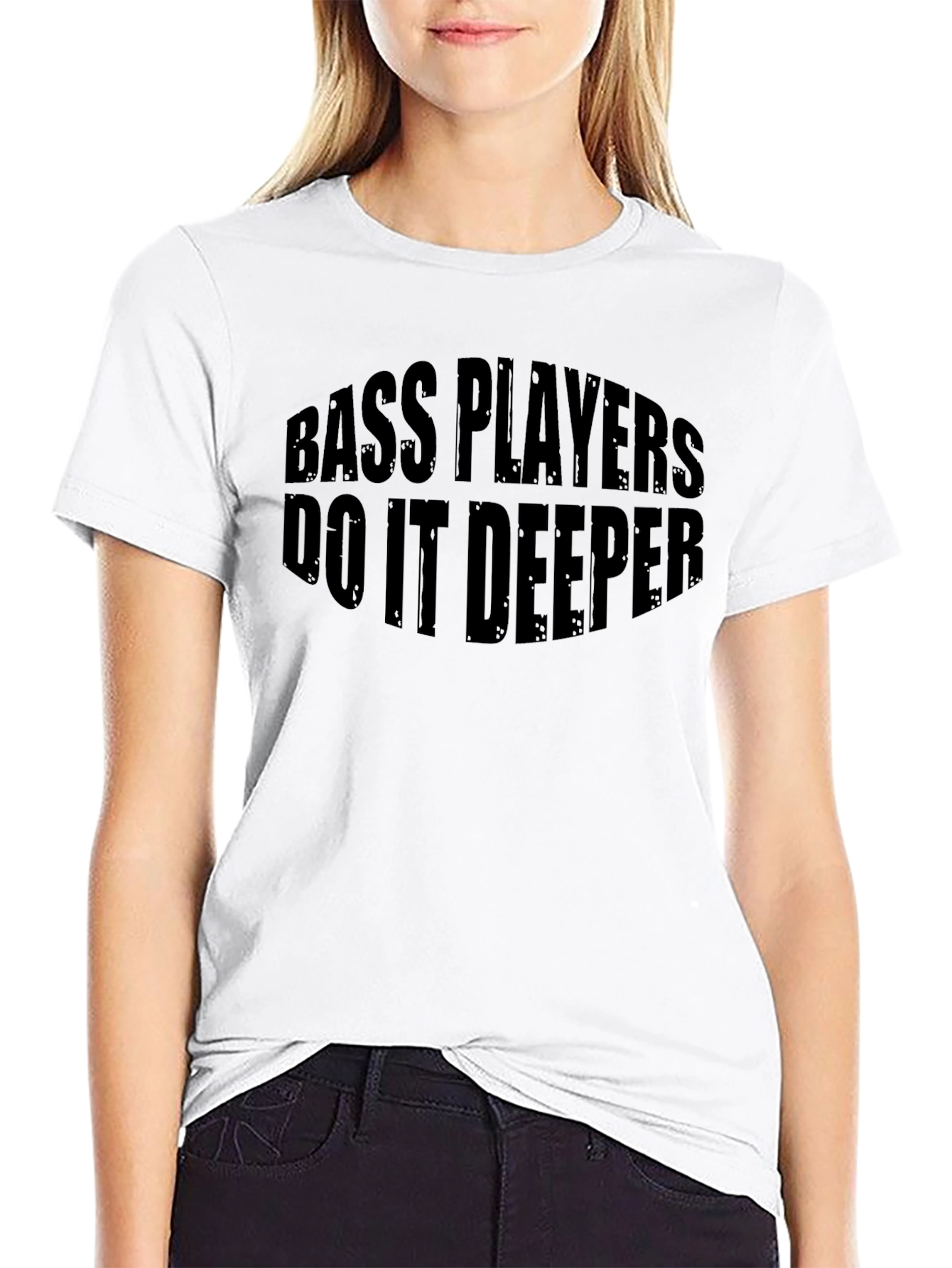 Bass Players Do It Deeper Graphic T-Shirt